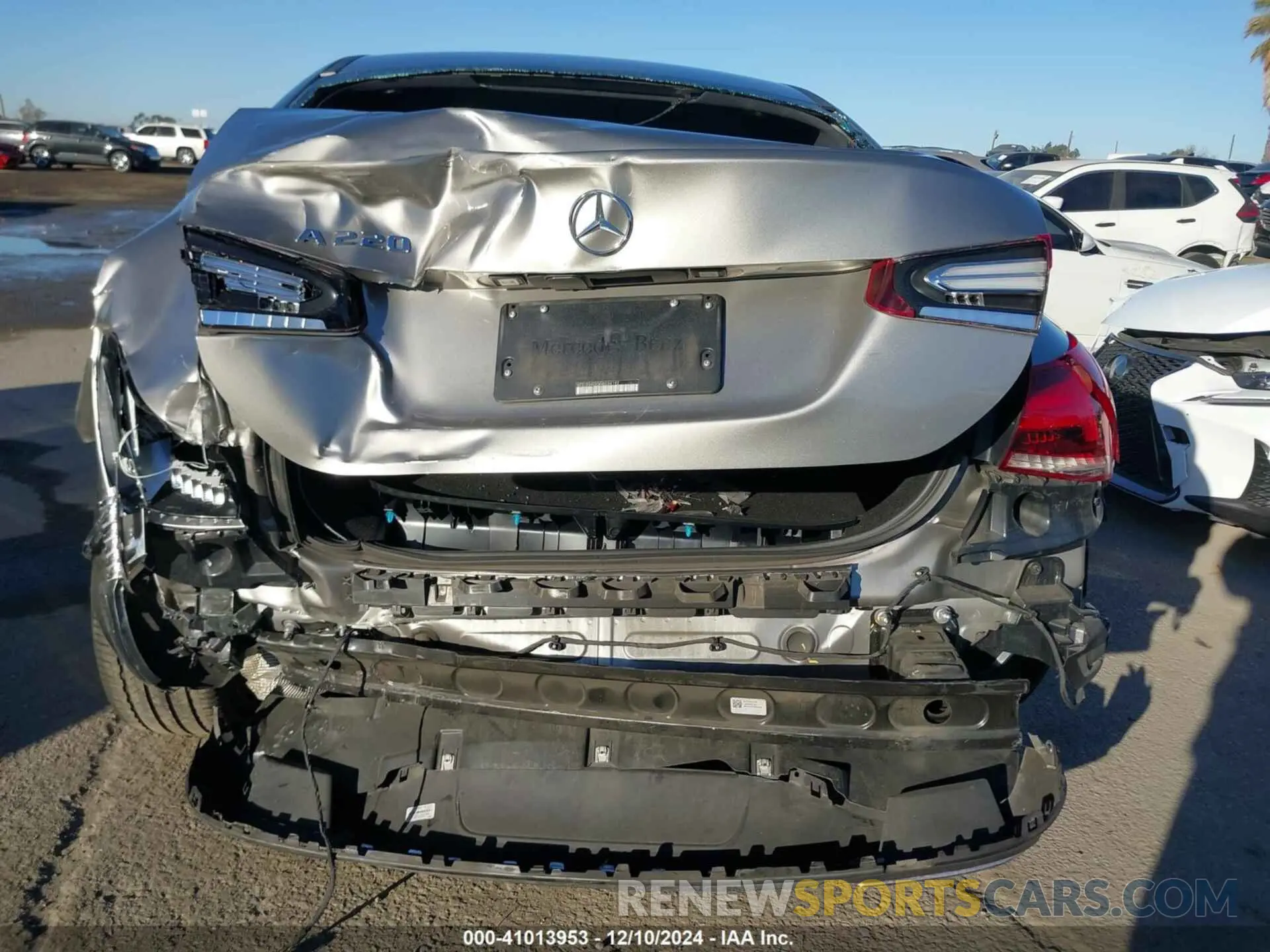 6 fotografías del automóvil dañado WDD3G4EB5KW034192 MERCEDES-BENZ A 220 2019