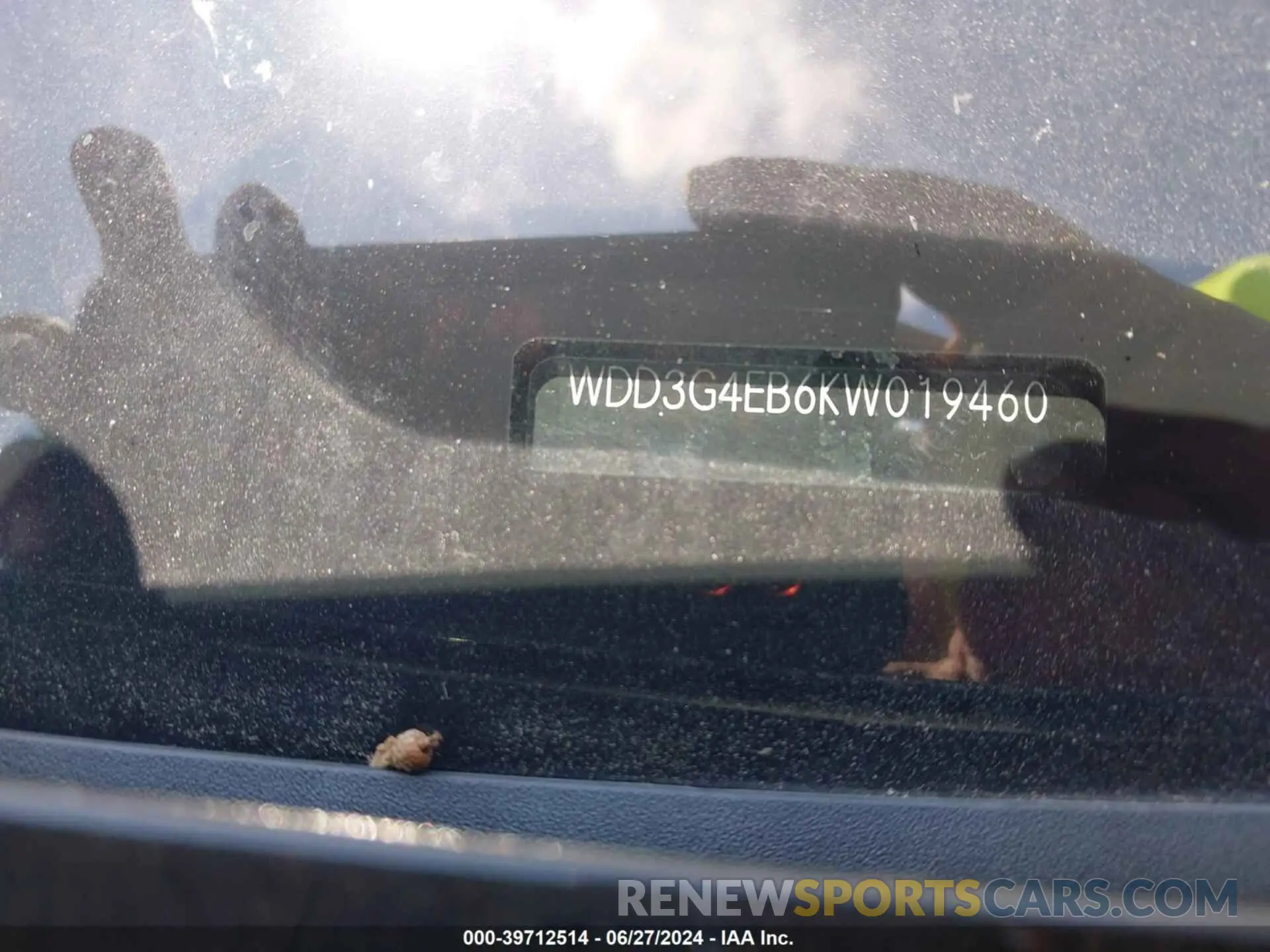 9 fotografías del automóvil dañado WDD3G4EB6KW019460 MERCEDES-BENZ A 220 2019