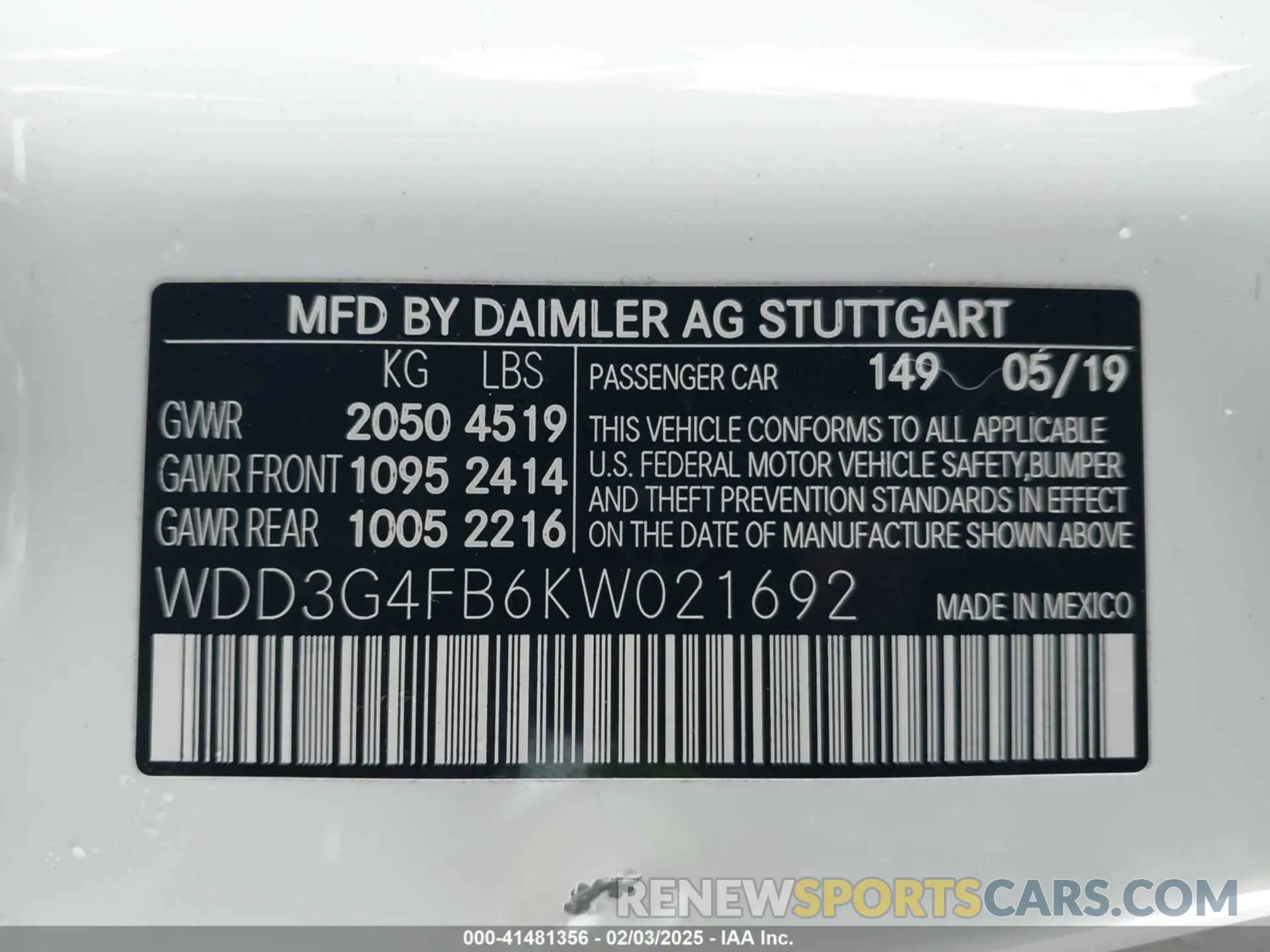 9 fotografías del automóvil dañado WDD3G4FB6KW021692 MERCEDES-BENZ A 220 2019