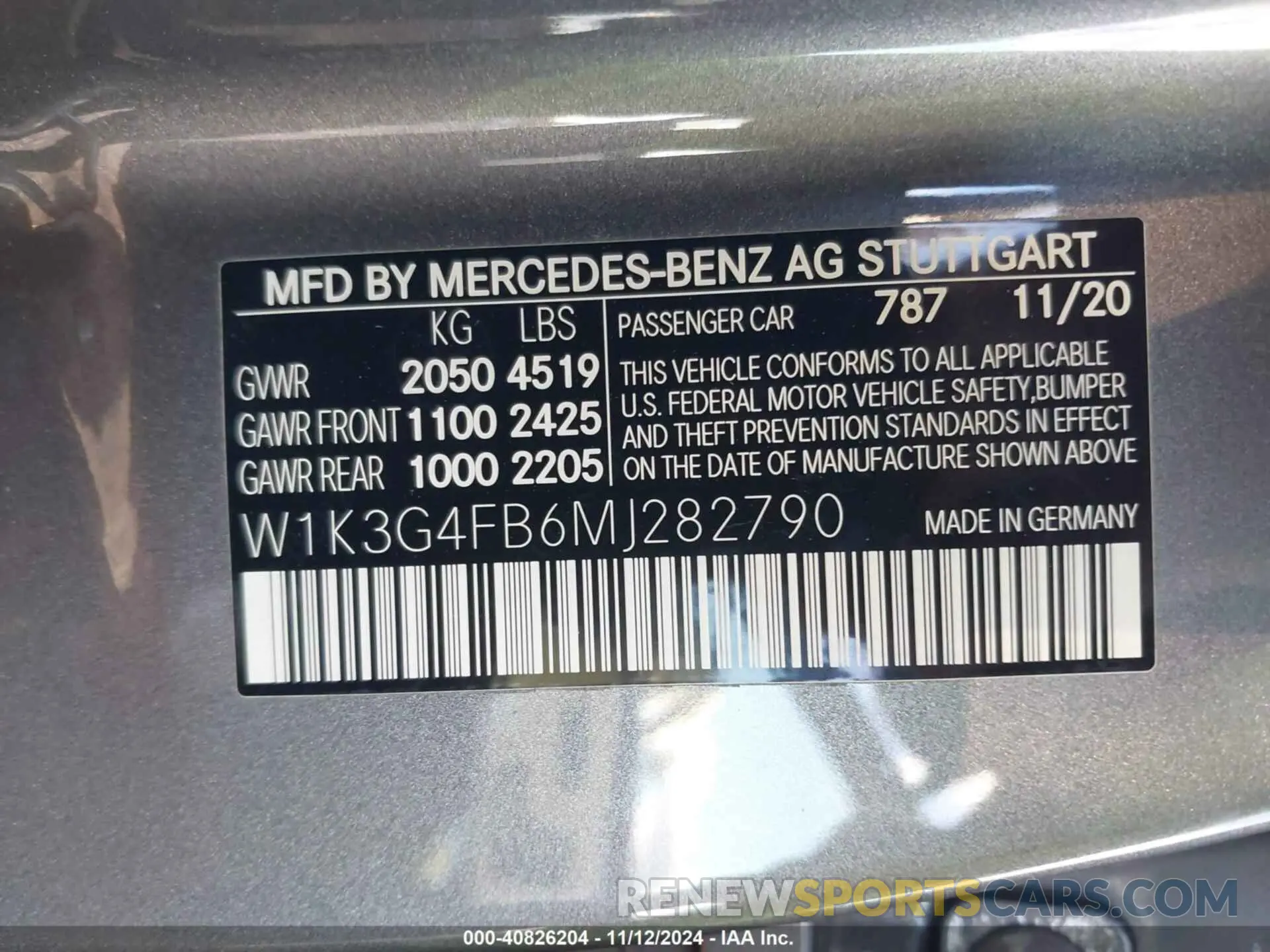 9 fotografías del automóvil dañado W1K3G4FB6MJ282790 MERCEDES-BENZ A 220 2021