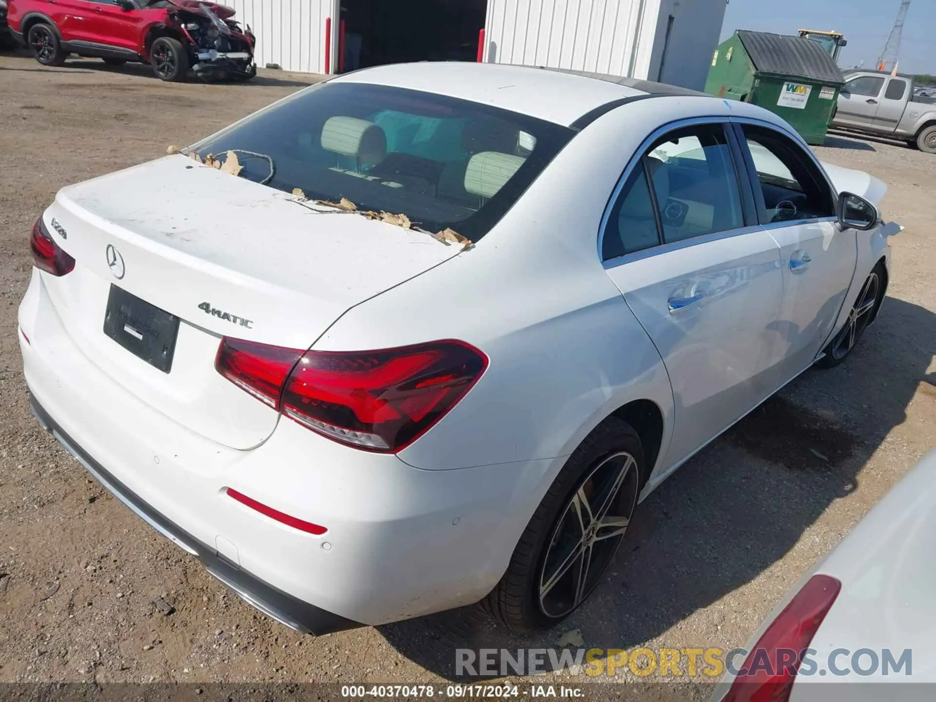 4 fotografías del automóvil dañado W1K3G4FB9NJ377023 MERCEDES-BENZ A 220 2022