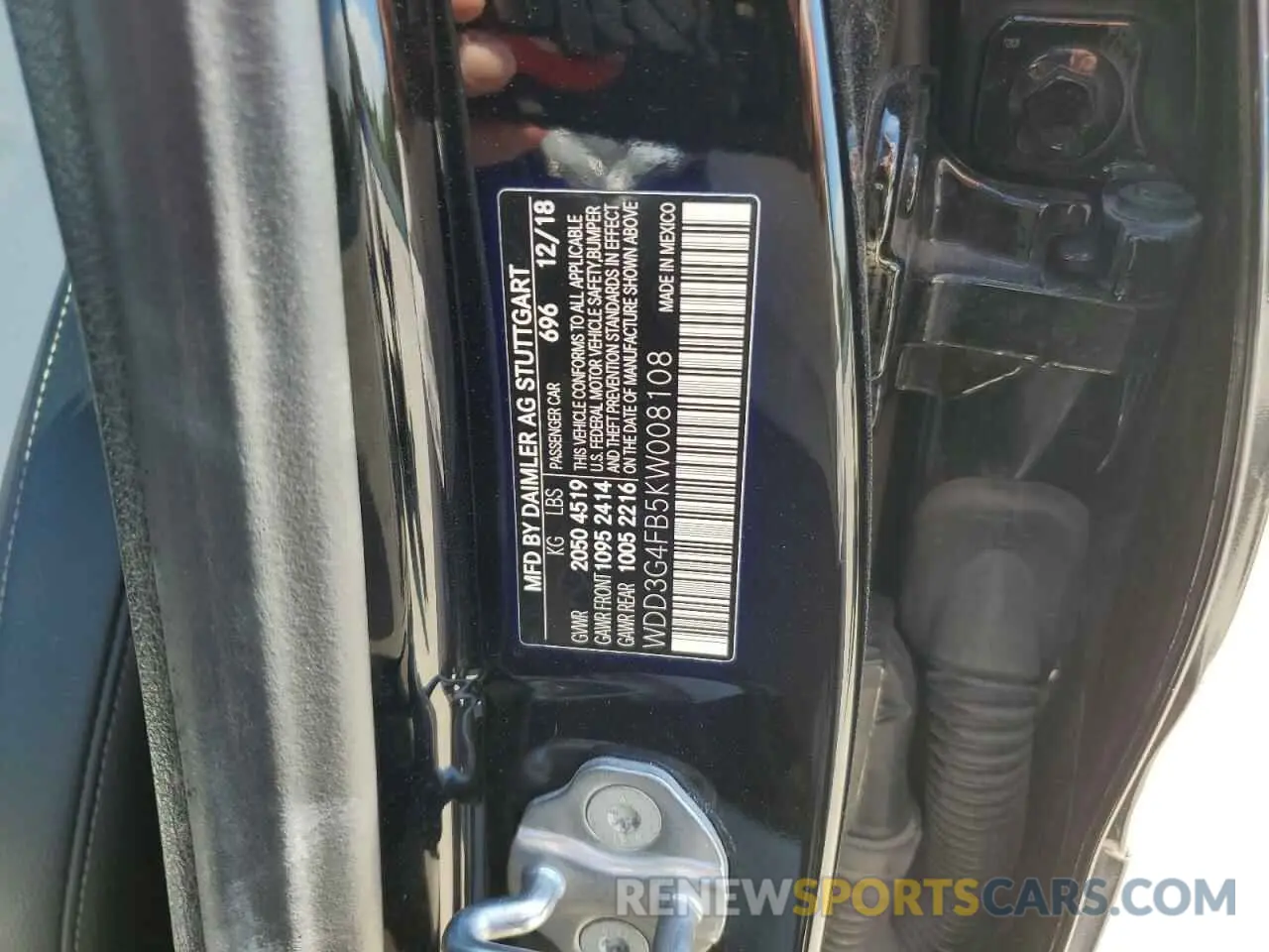 12 fotografías del automóvil dañado WDD3G4FB5KW008108 MERCEDES-BENZ A-CLASS 2019