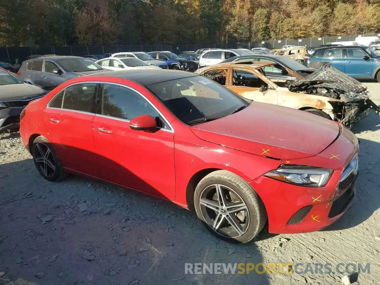 4 fotografías del automóvil dañado WDD3G4FB6KW013172 MERCEDES-BENZ A-CLASS 2019