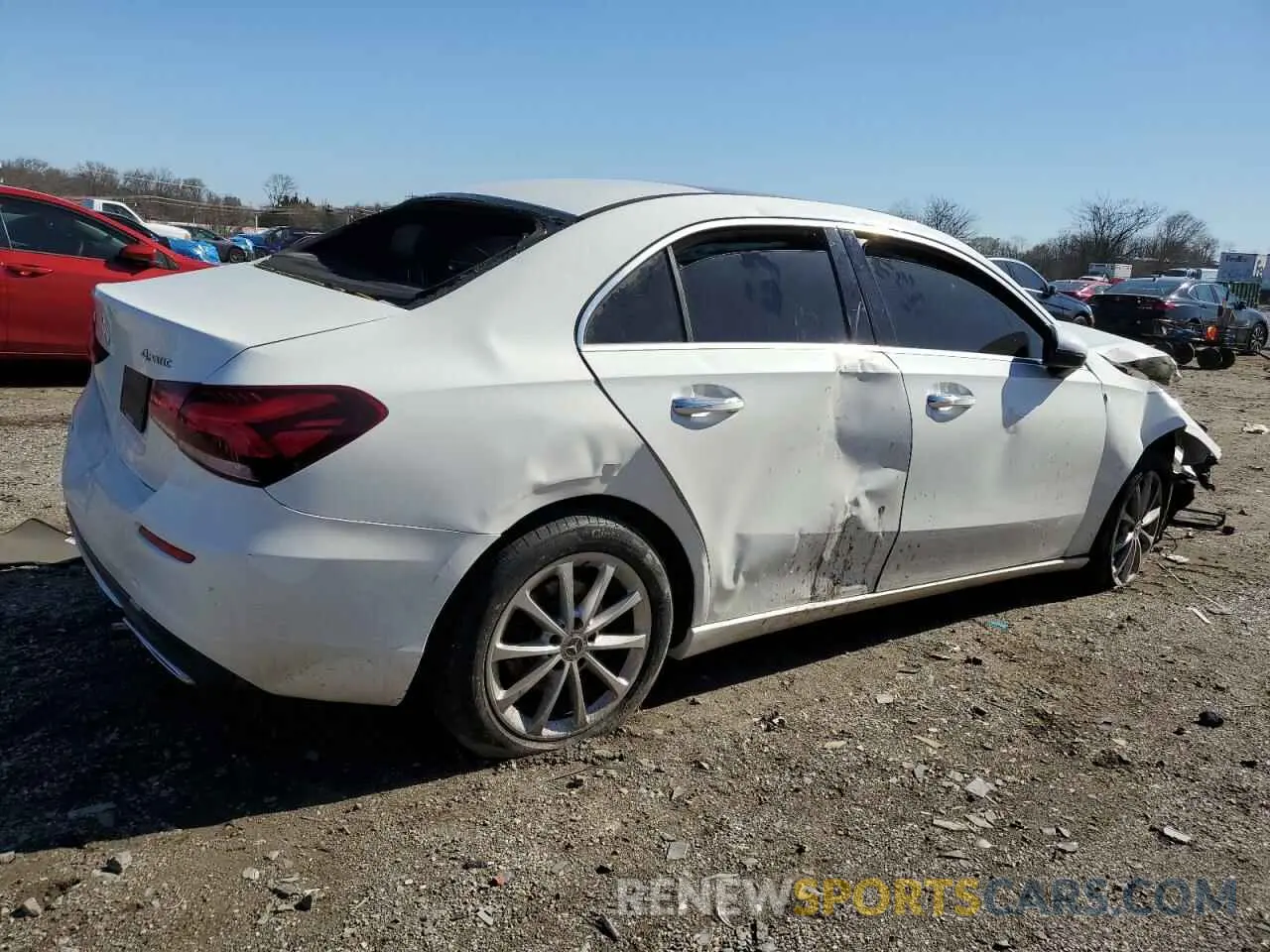 3 fotografías del automóvil dañado WDD3G4FB6KW026911 MERCEDES-BENZ A-CLASS 2019