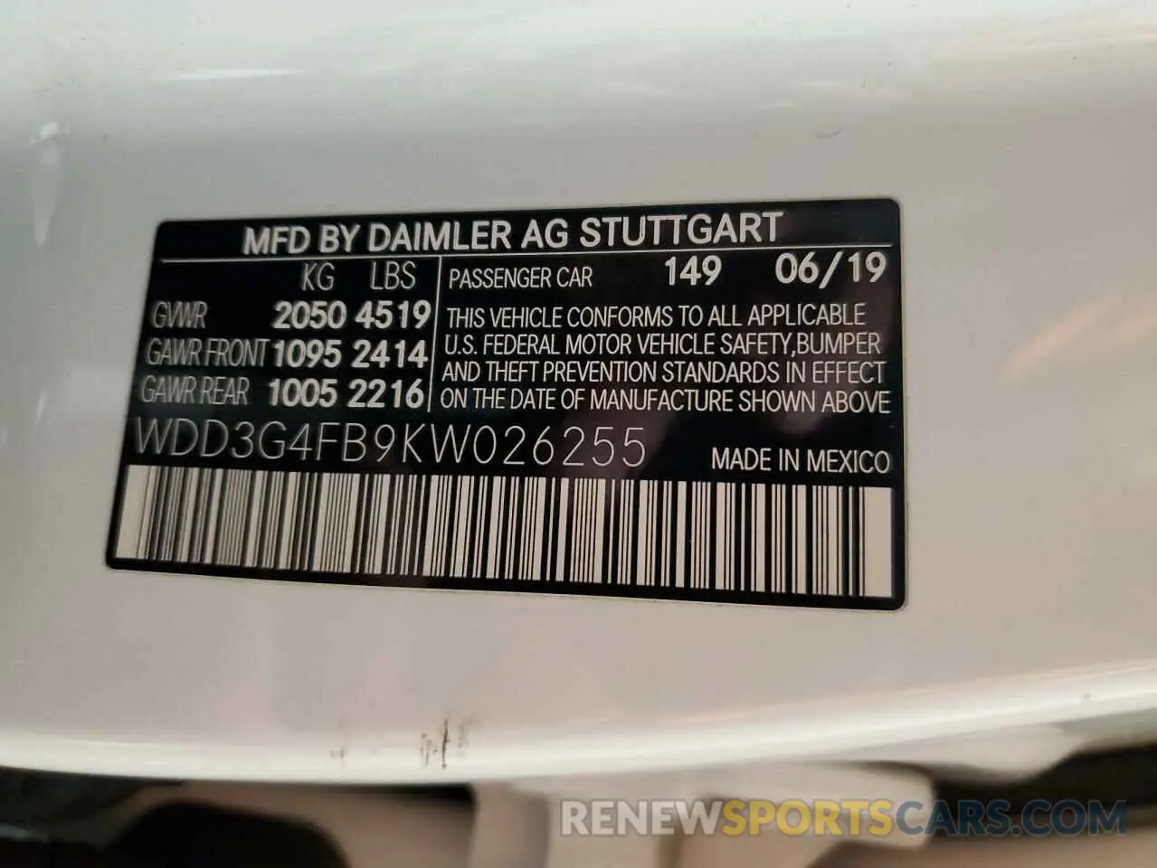 13 fotografías del automóvil dañado WDD3G4FB9KW026255 MERCEDES-BENZ A-CLASS 2019