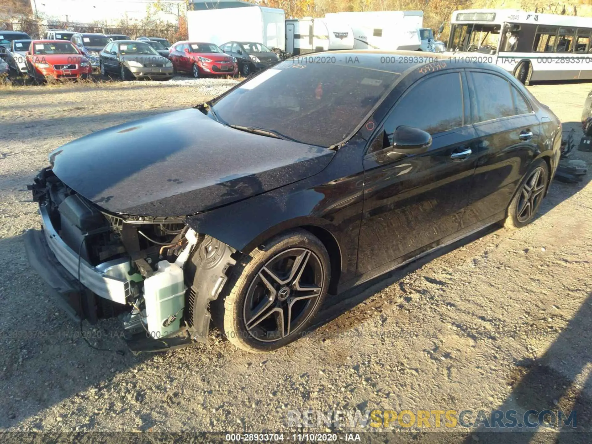 2 fotografías del automóvil dañado W1K3G4FB1LJ202200 MERCEDES-BENZ A-CLASS 2020