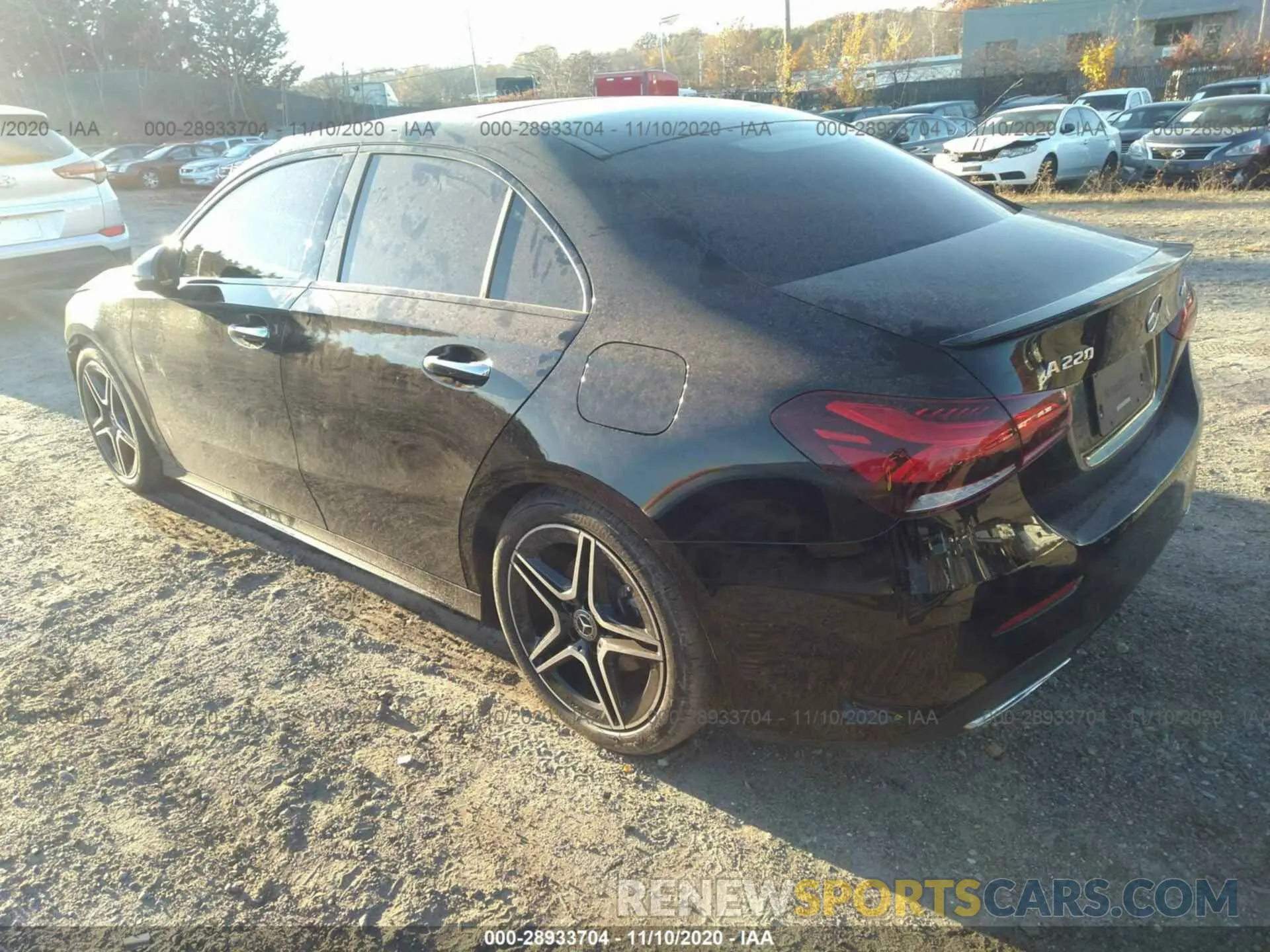 3 fotografías del automóvil dañado W1K3G4FB1LJ202200 MERCEDES-BENZ A-CLASS 2020
