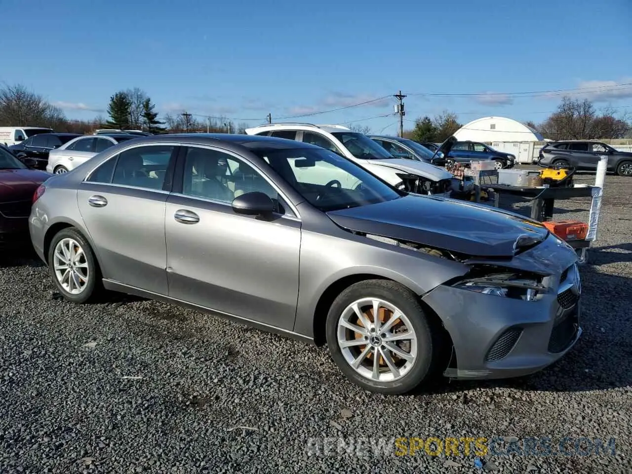 4 fotografías del automóvil dañado W1K3G4FB5LJ233031 MERCEDES-BENZ A-CLASS 2020