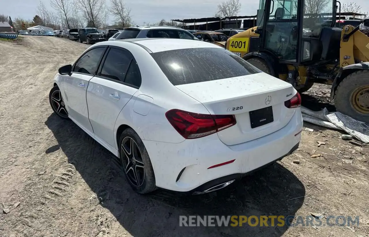3 fotografías del automóvil dañado W1K3G4FB9LJ196792 MERCEDES-BENZ A-CLASS 2020