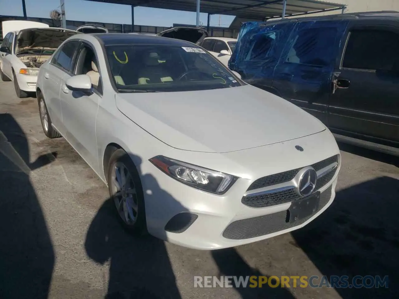 1 fotografías del automóvil dañado WDD3G4EB1LW039164 MERCEDES-BENZ A-CLASS 2020