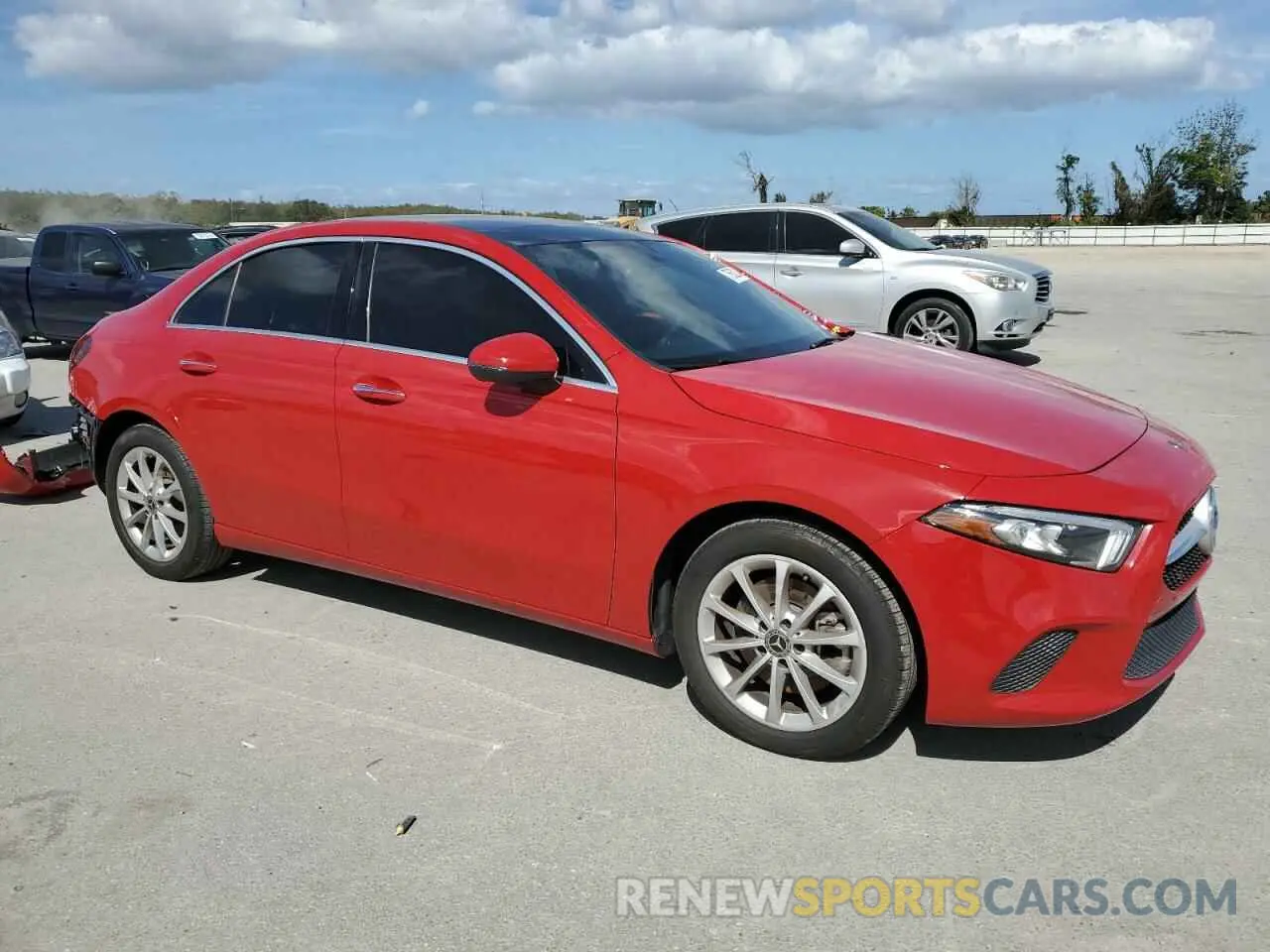 4 fotografías del automóvil dañado WDD3G4EBXLW038675 MERCEDES-BENZ A-CLASS 2020