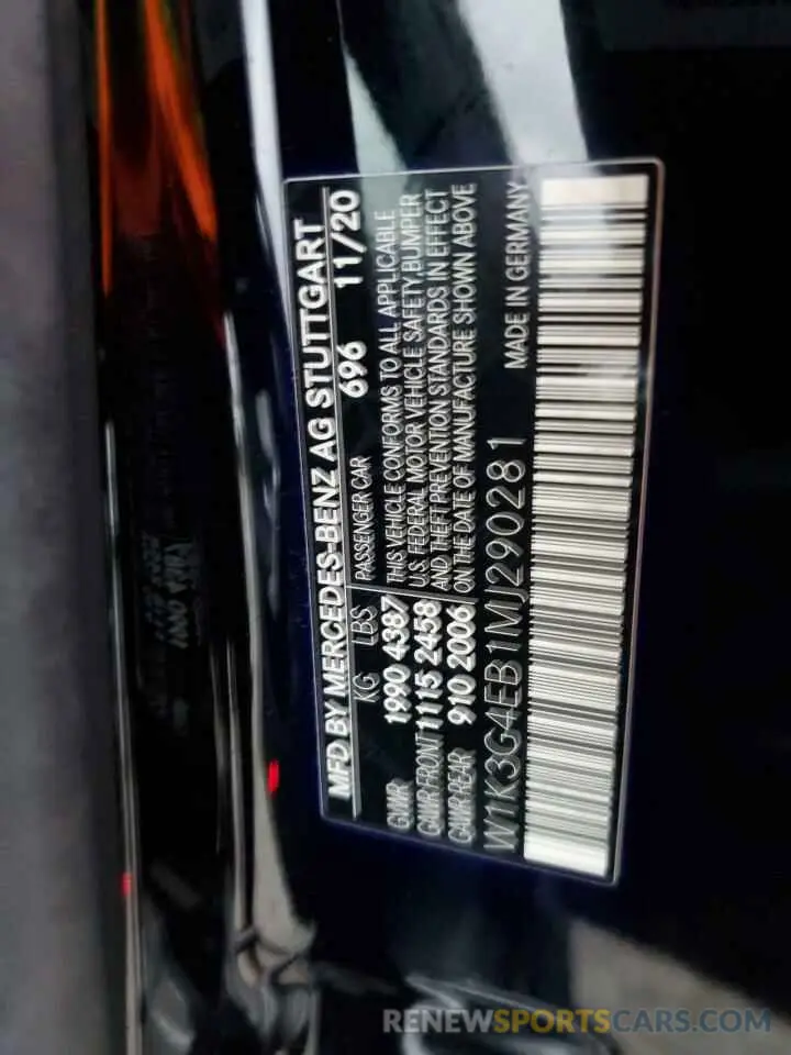 13 fotografías del automóvil dañado W1K3G4EB1MJ290281 MERCEDES-BENZ A-CLASS 2021