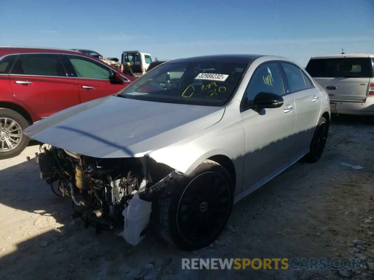 2 fotografías del automóvil dañado W1K3G4EB8MJ284610 MERCEDES-BENZ A-CLASS 2021