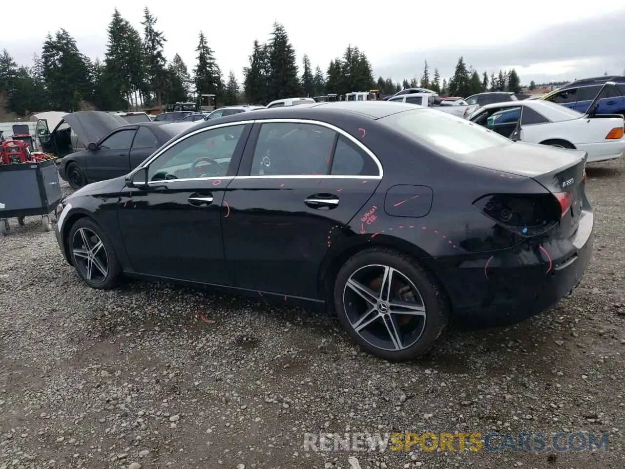 2 fotografías del automóvil dañado W1K3G4FB2MJ291700 MERCEDES-BENZ A-CLASS 2021