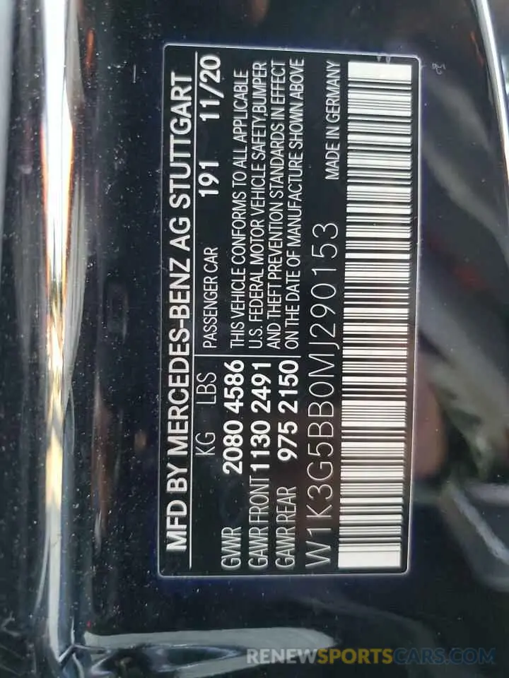 13 fotografías del automóvil dañado W1K3G5BB0MJ290153 MERCEDES-BENZ A-CLASS 2021