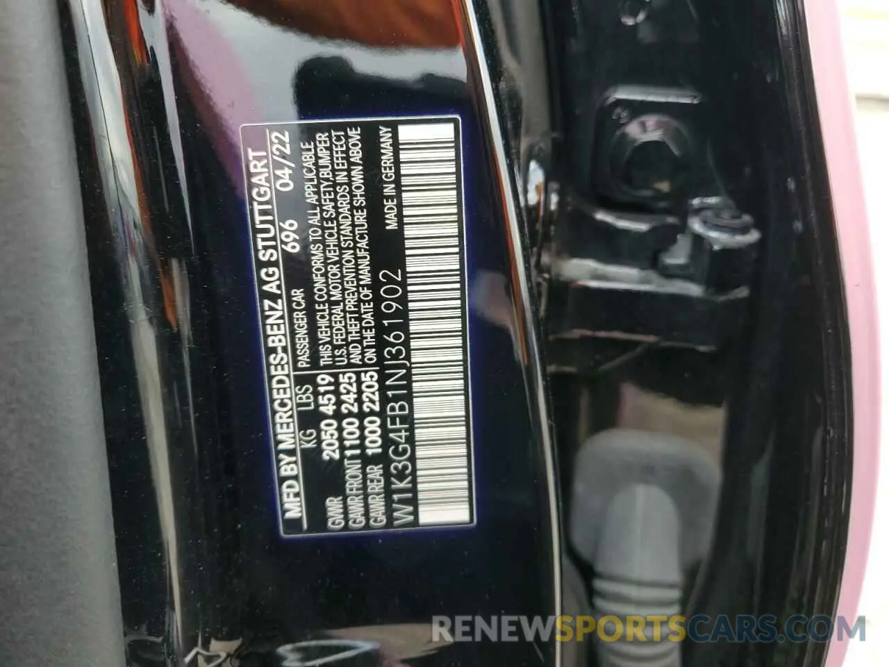 12 fotografías del automóvil dañado W1K3G4FB1NJ361902 MERCEDES-BENZ A-CLASS 2022