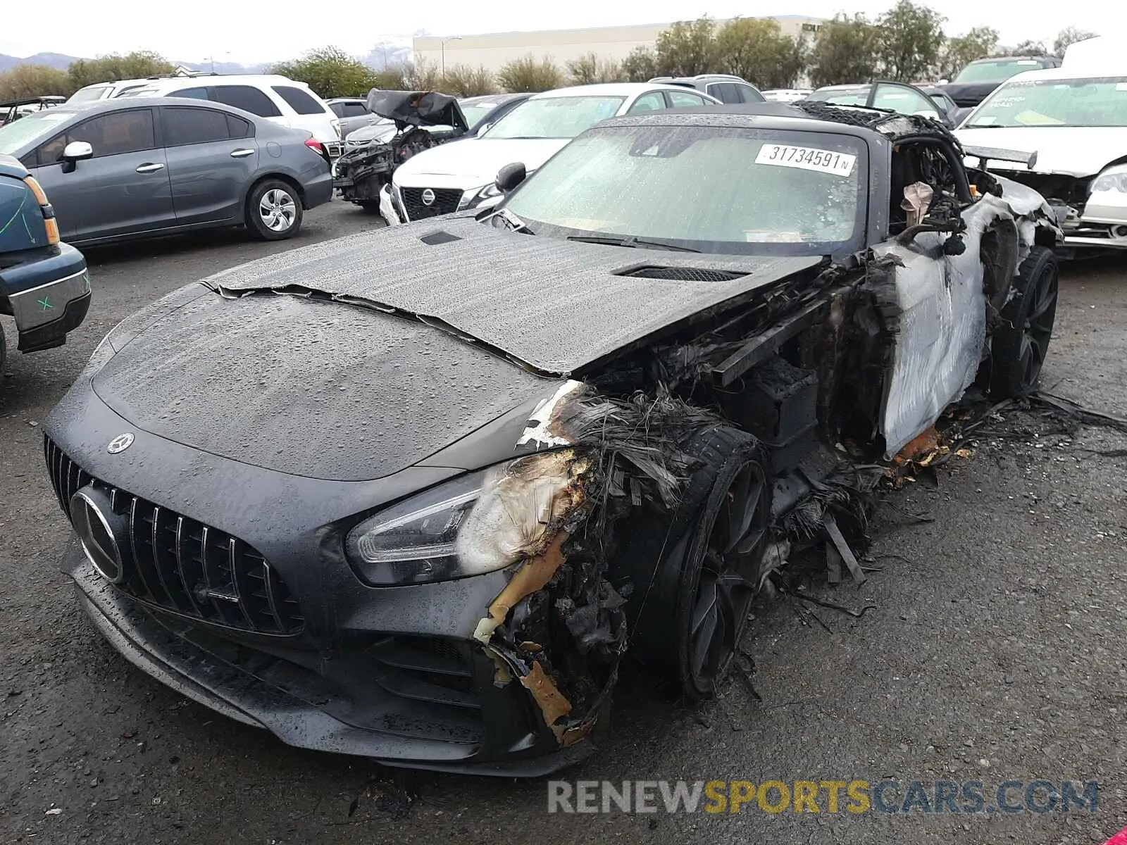 2 fotografías del automóvil dañado W1KYK7KA2LA029239 MERCEDES-BENZ AMG 2020