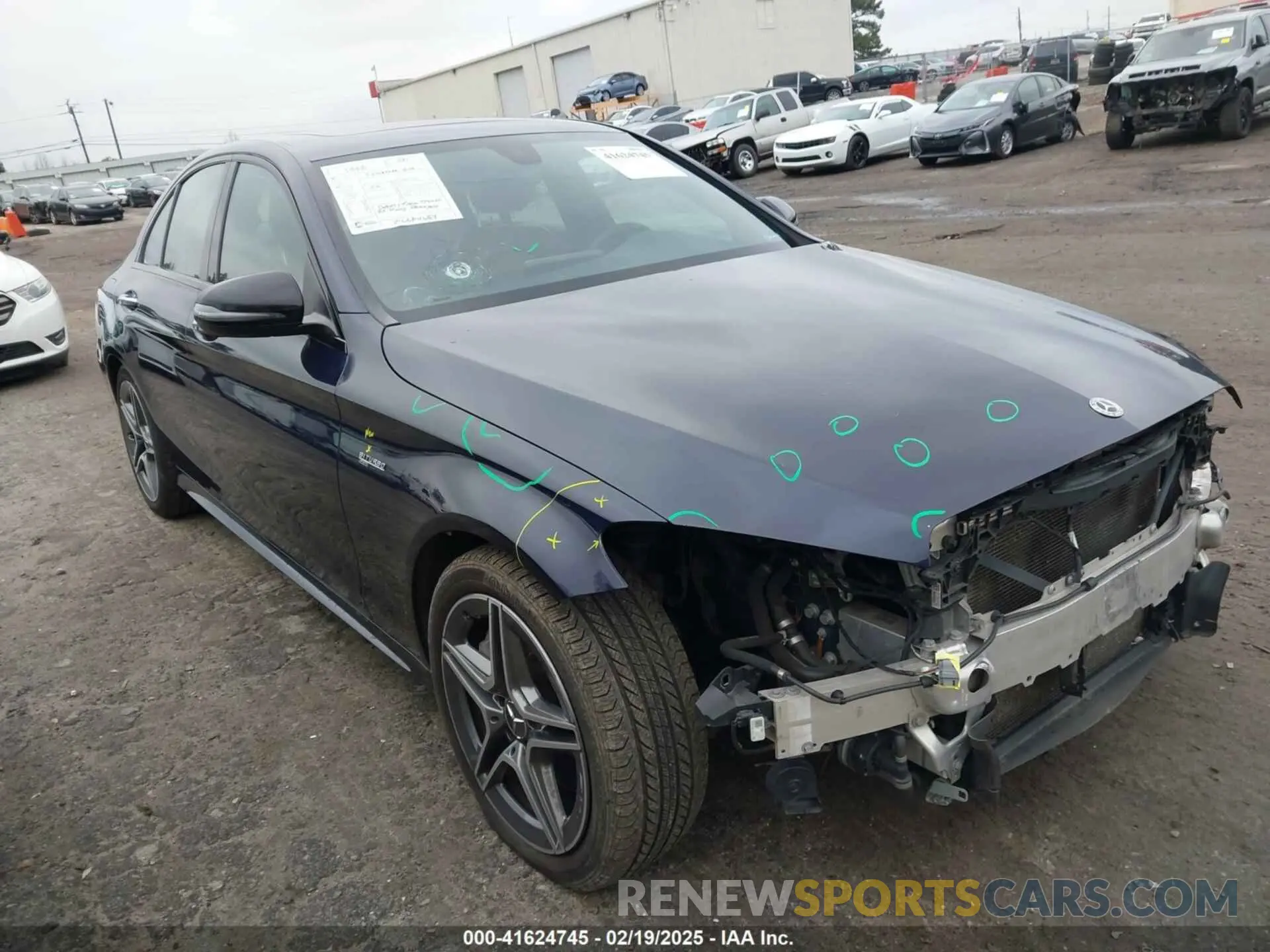 1 fotografías del automóvil dañado 55SWF6EB6KU292794 MERCEDES-BENZ AMG C 43 2019