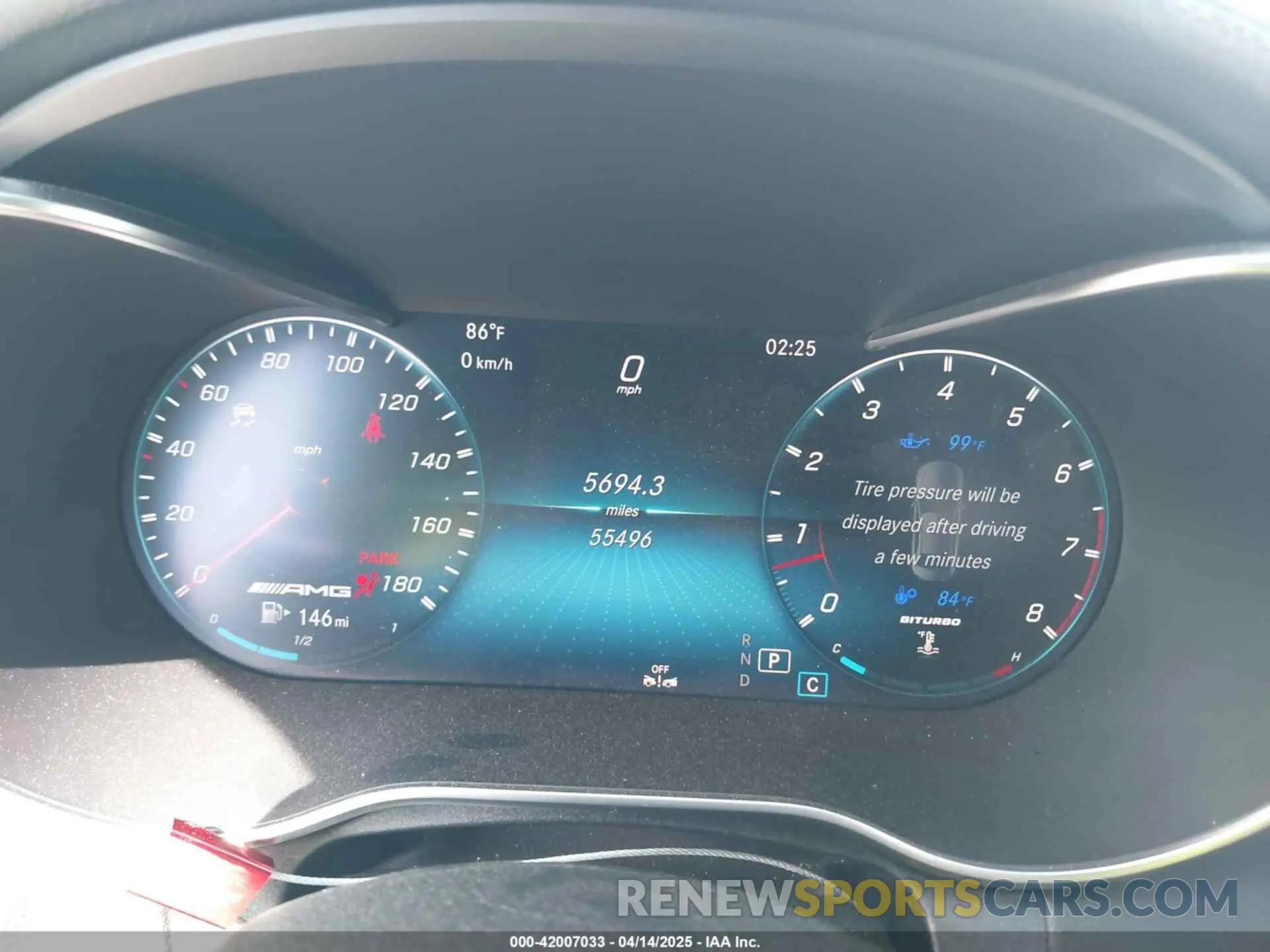 7 fotografías del automóvil dañado 55SWF6EB6KU304488 MERCEDES-BENZ AMG C 43 2019
