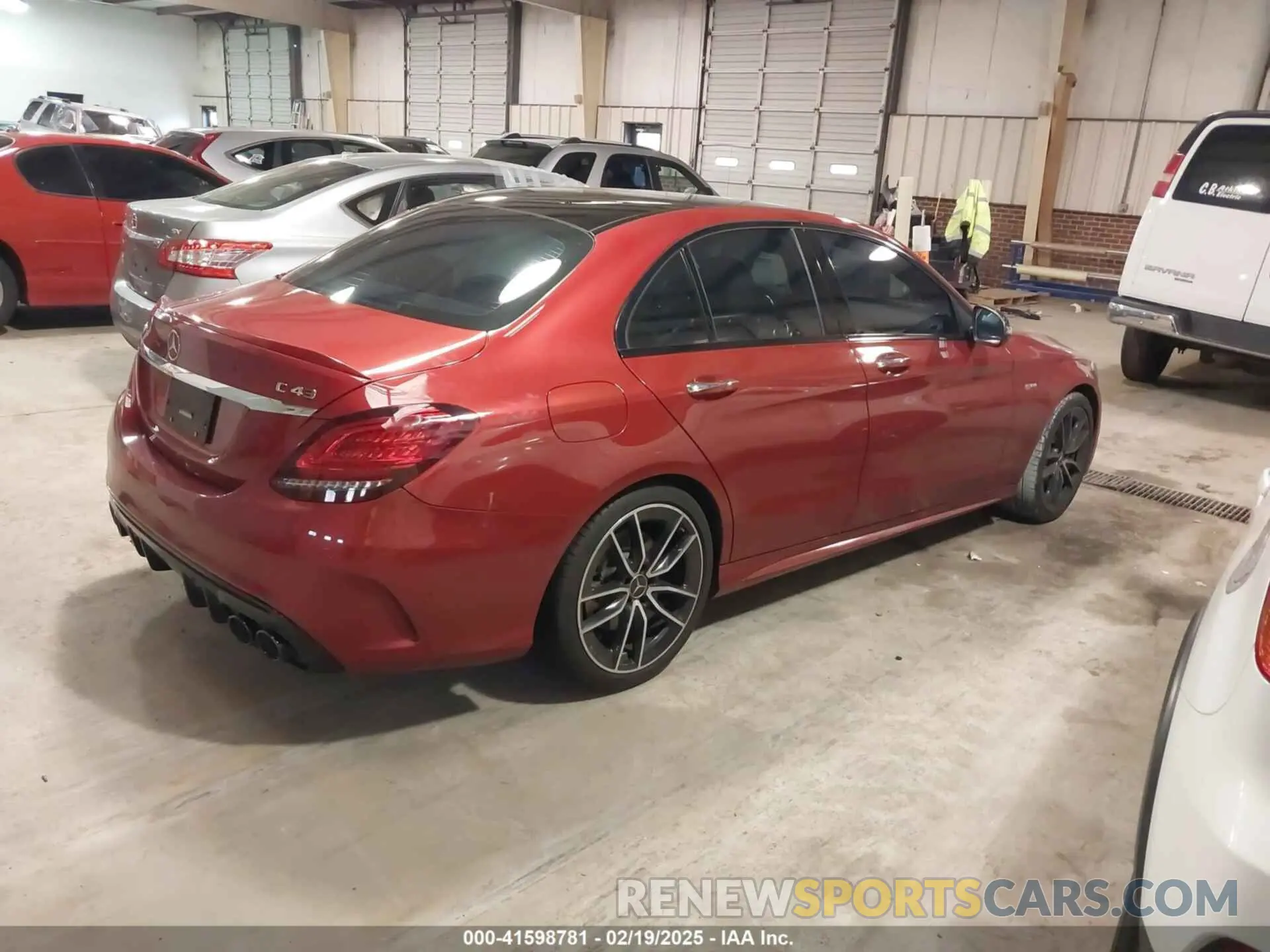 4 fotografías del automóvil dañado 55SWF6EB7KU295610 MERCEDES-BENZ AMG C 43 2019