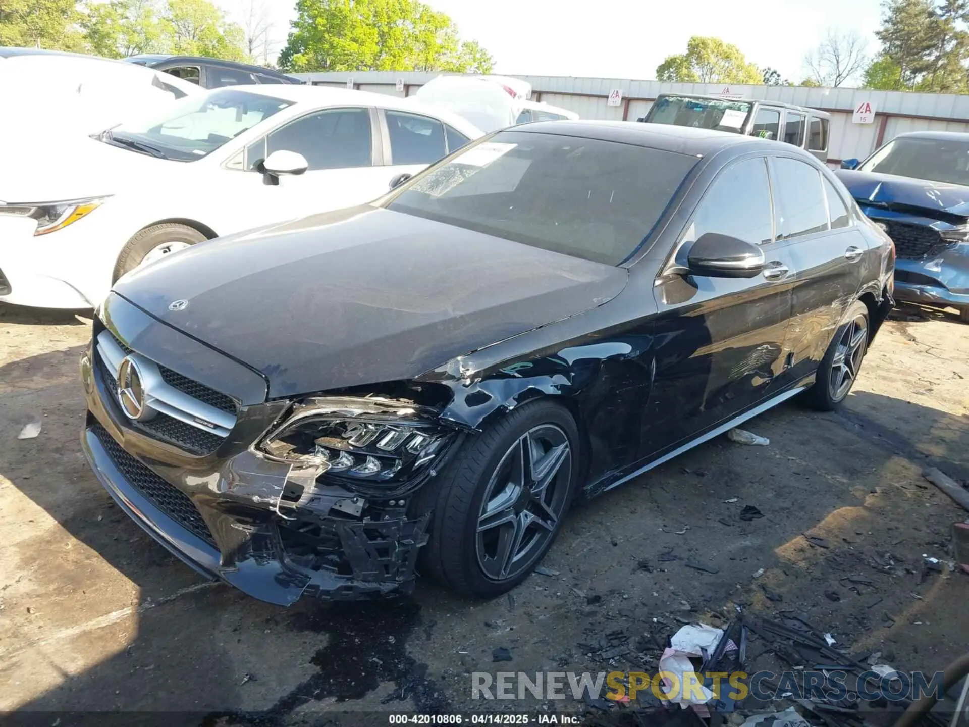 2 fotografías del automóvil dañado W1KWF6EB4MR611985 MERCEDES-BENZ AMG C 43 2021