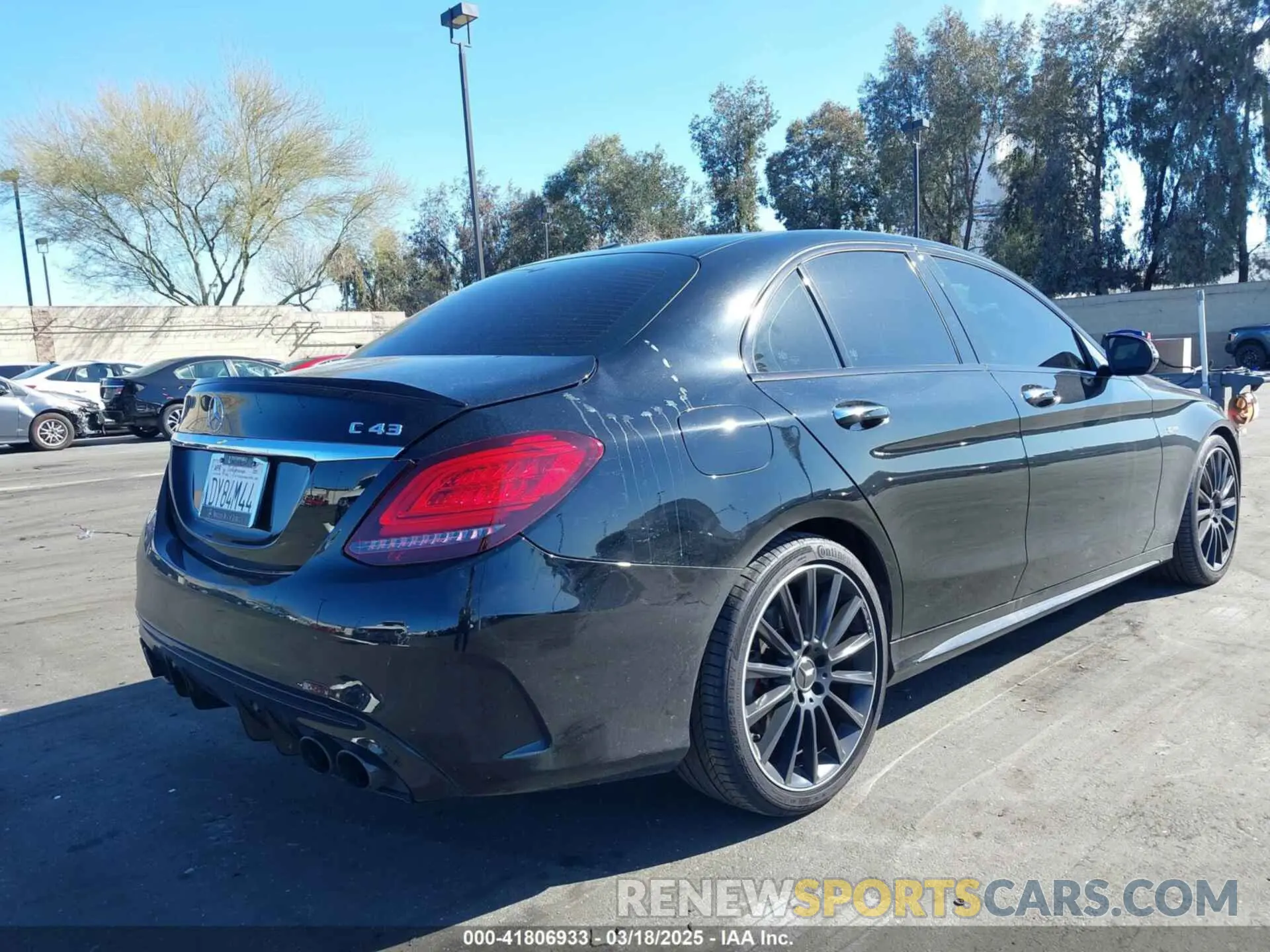 4 fotografías del automóvil dañado W1KWF6EB4MR620959 MERCEDES-BENZ AMG C 43 2021
