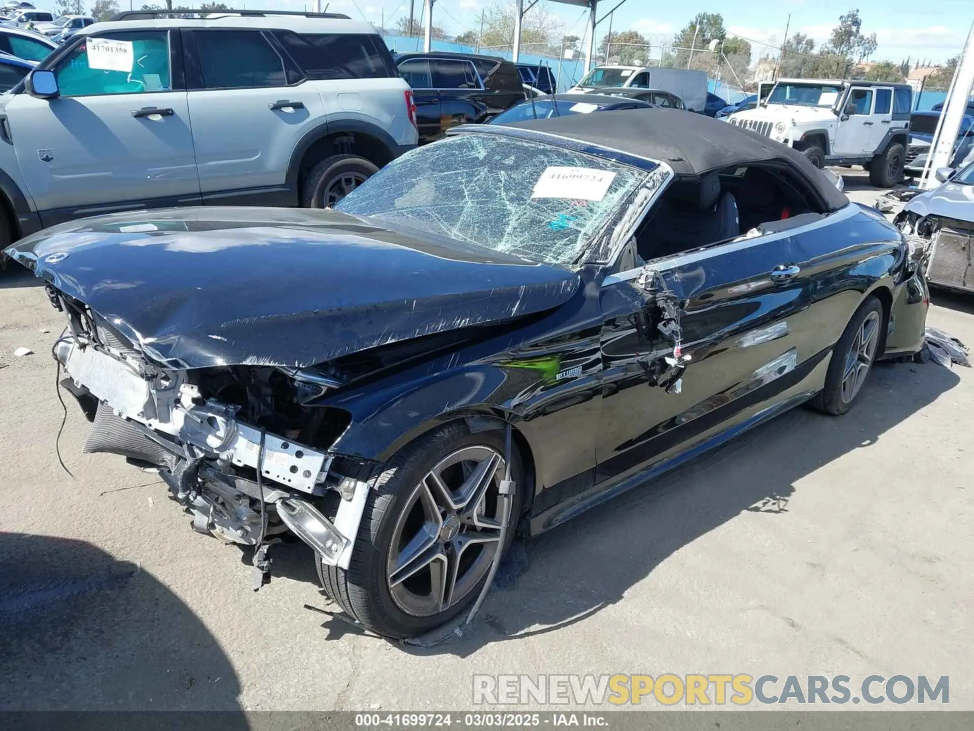 2 fotografías del automóvil dañado W1KWK6EB5PG131126 MERCEDES-BENZ AMG C 43 2023