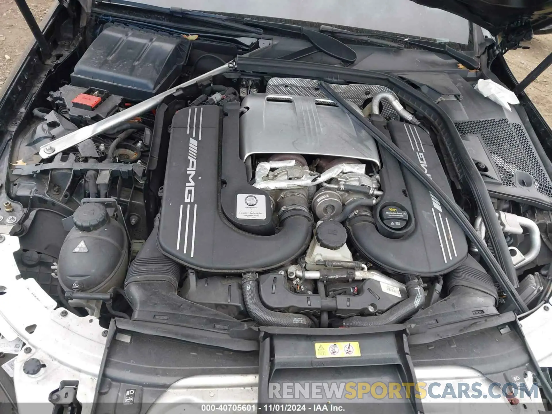 10 fotografías del automóvil dañado W1KWF8HB1MR642179 MERCEDES-BENZ AMG C 63 2021
