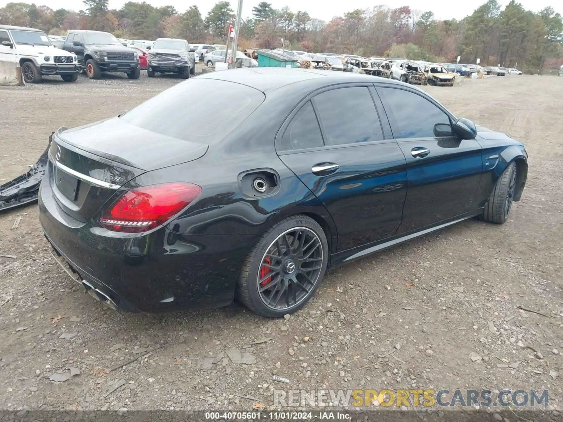 4 fotografías del automóvil dañado W1KWF8HB1MR642179 MERCEDES-BENZ AMG C 63 2021