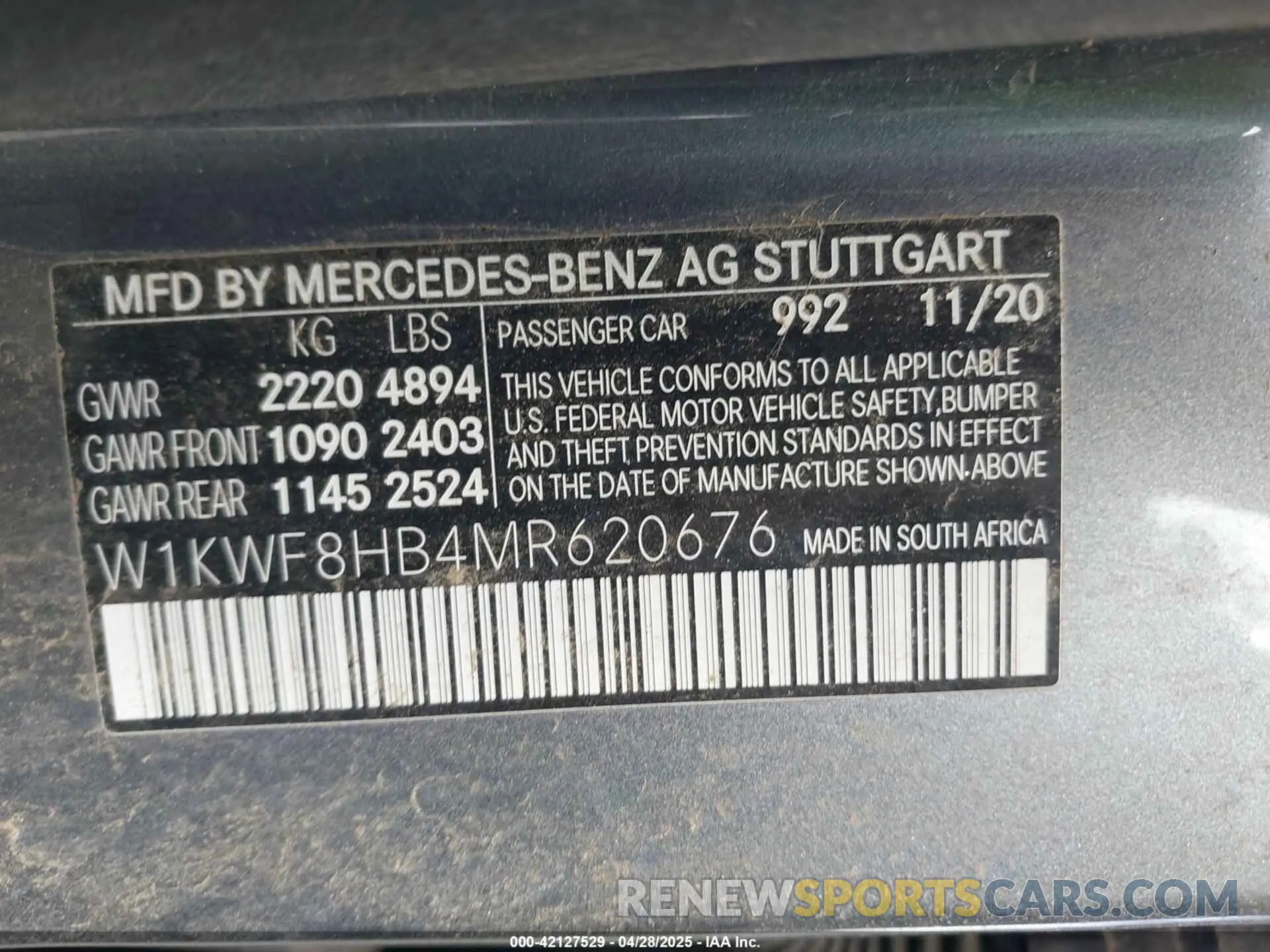 9 fotografías del automóvil dañado W1KWF8HB4MR620676 MERCEDES-BENZ AMG C 63 2021