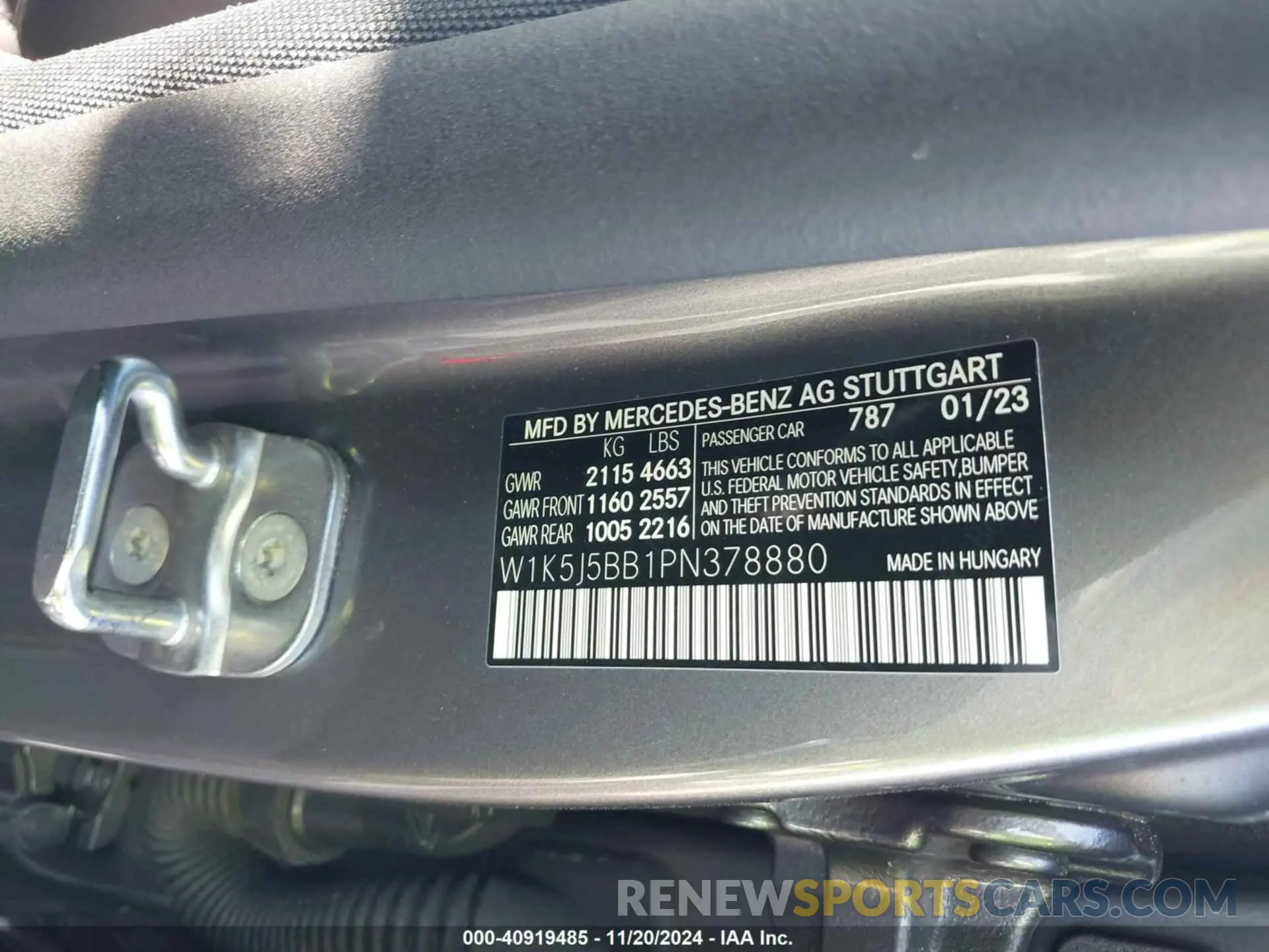 9 fotografías del automóvil dañado W1K5J5BB1PN378880 MERCEDES-BENZ AMG CLA 35 2023