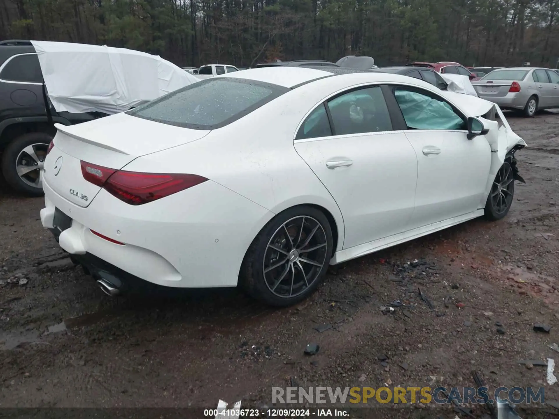 4 fotografías del automóvil dañado W1K5J5BB5SN513576 MERCEDES-BENZ AMG CLA 35 2025