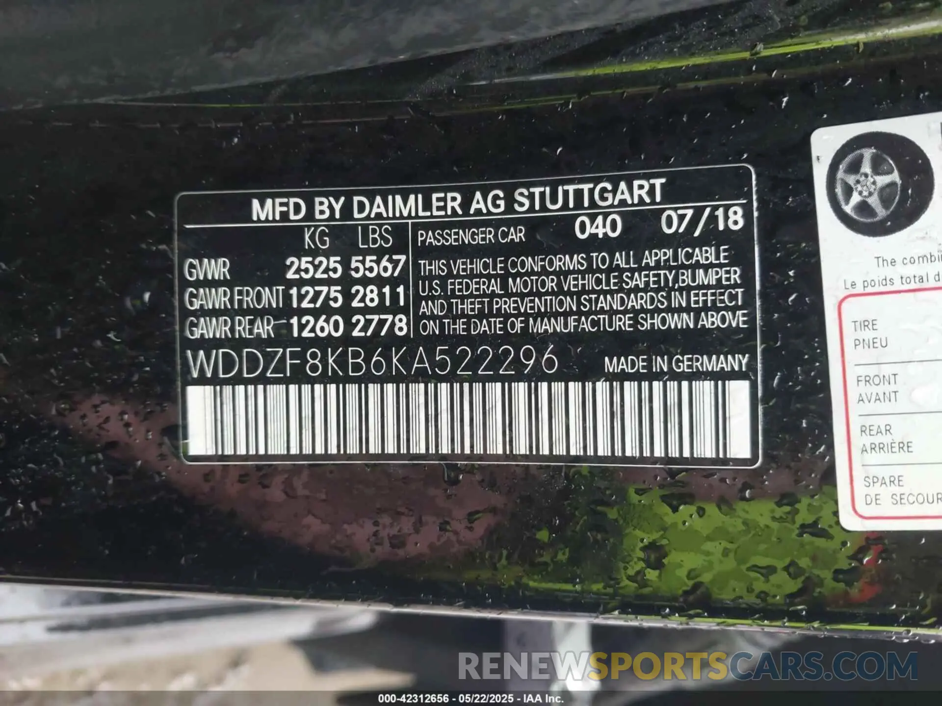 9 fotografías del automóvil dañado WDDZF8KB6KA522296 MERCEDES-BENZ AMG E 63 2019