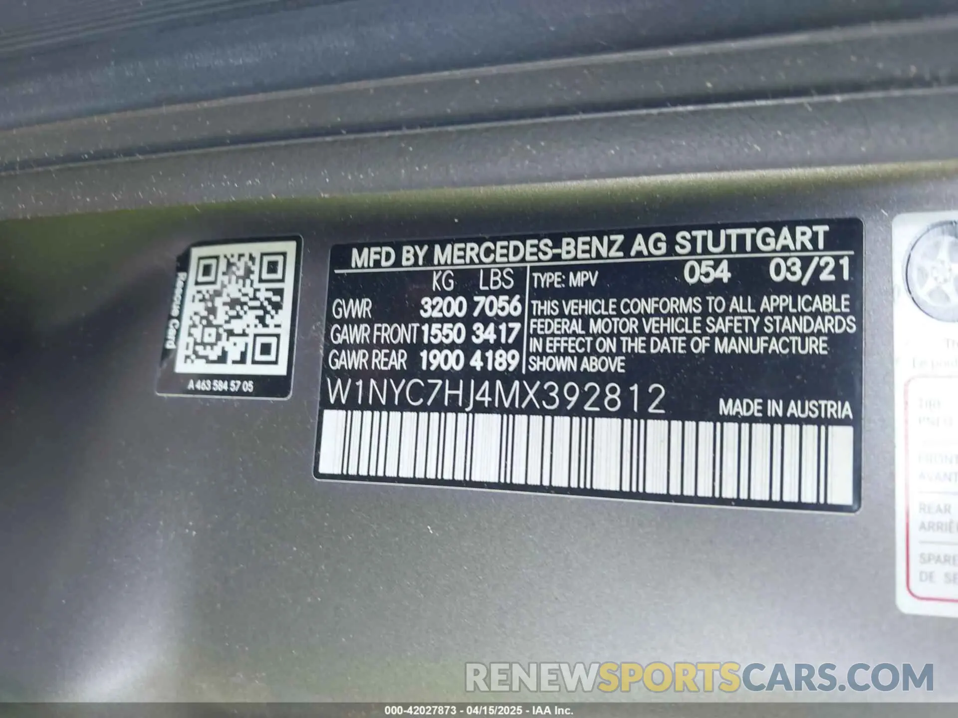 9 fotografías del automóvil dañado W1NYC7HJ4MX392812 MERCEDES-BENZ AMG G 63 2021