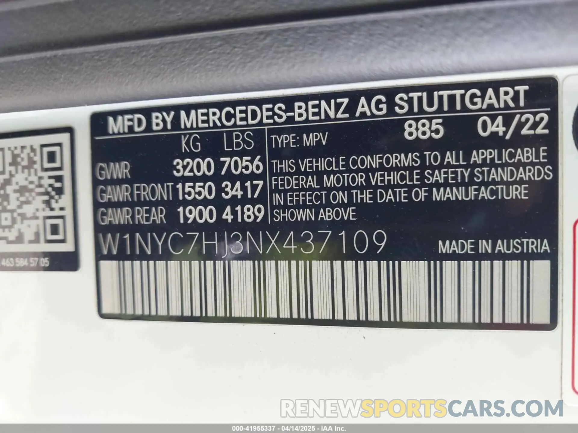 9 fotografías del automóvil dañado W1NYC7HJ3NX437109 MERCEDES-BENZ AMG G 63 2022