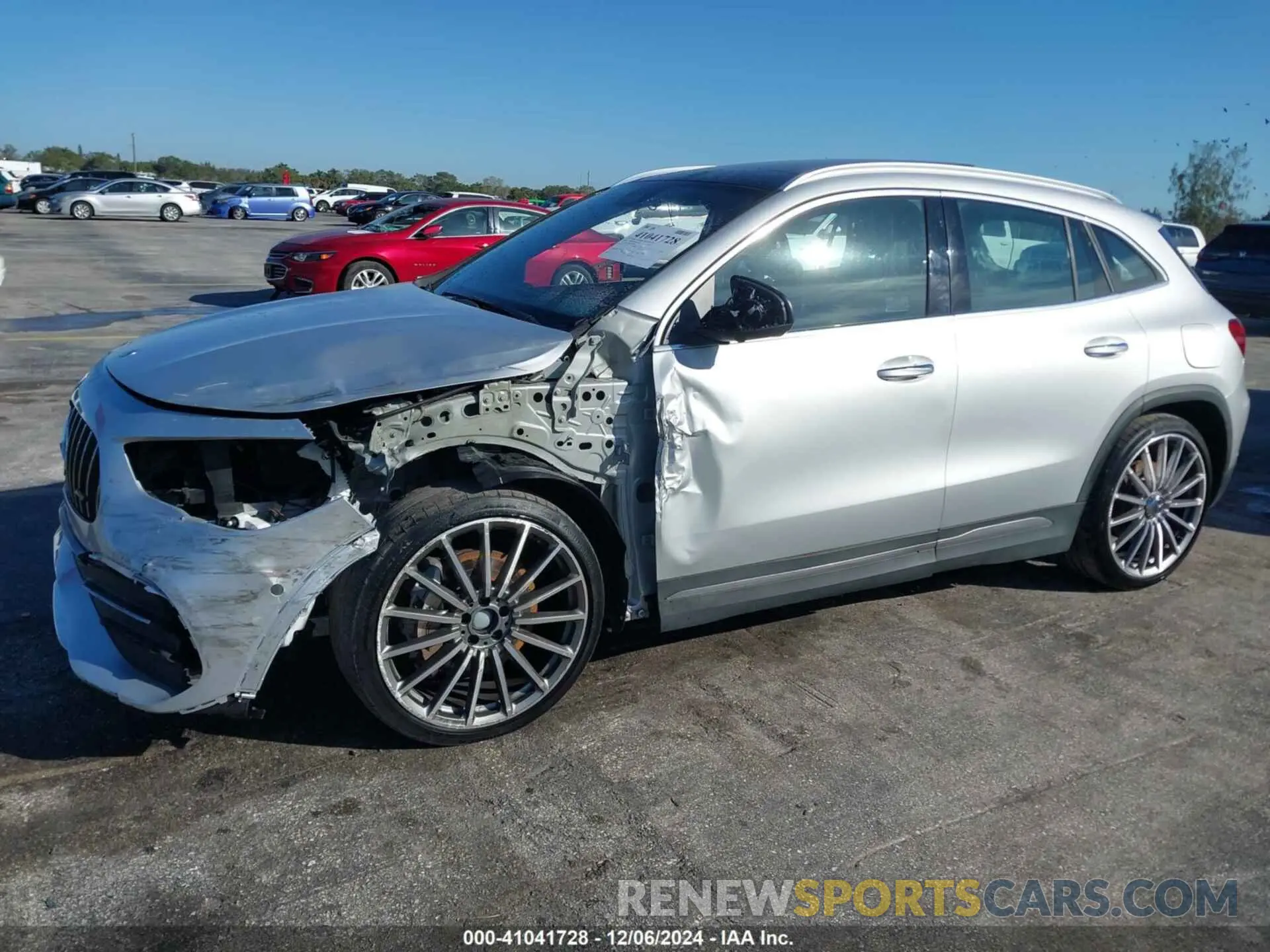 6 fotografías del automóvil dañado W1N4N5BB1NJ408337 MERCEDES-BENZ AMG GLA 35 2022