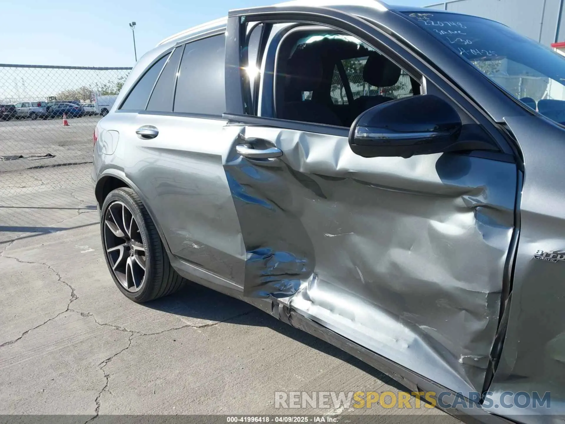 6 fotografías del automóvil dañado WDC0G6EB3KF523256 MERCEDES-BENZ AMG GLC 43 2019