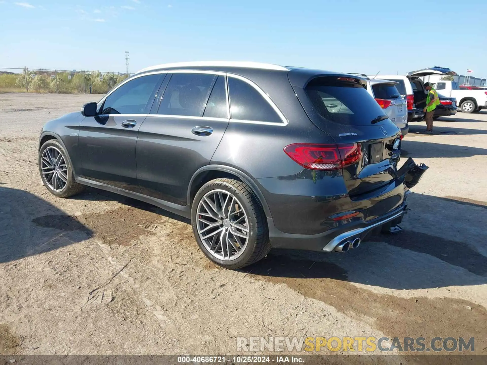 3 fotografías del automóvil dañado W1N0G6EB8LF767677 MERCEDES-BENZ AMG GLC 43 2020