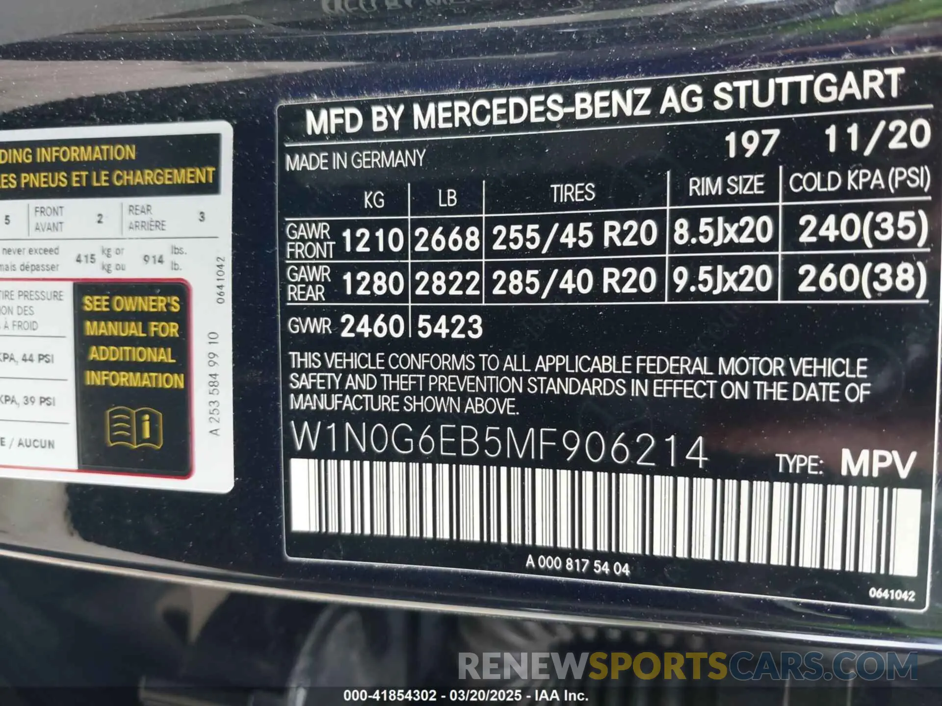 9 fotografías del automóvil dañado W1N0G6EB5MF906214 MERCEDES-BENZ AMG GLC 43 2021