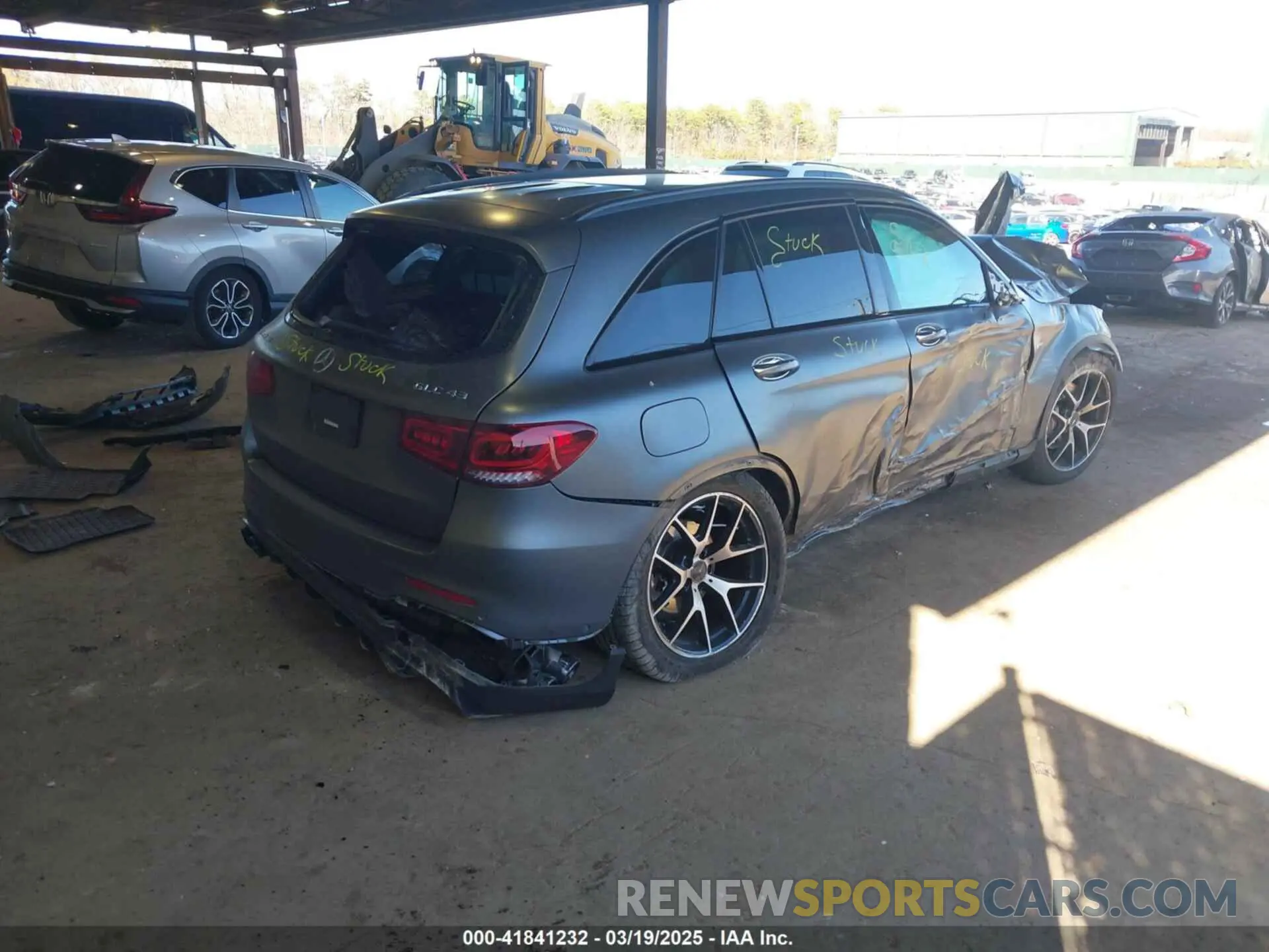 4 fotografías del automóvil dañado W1N0G6EB7NG023601 MERCEDES-BENZ AMG GLC 43 2022
