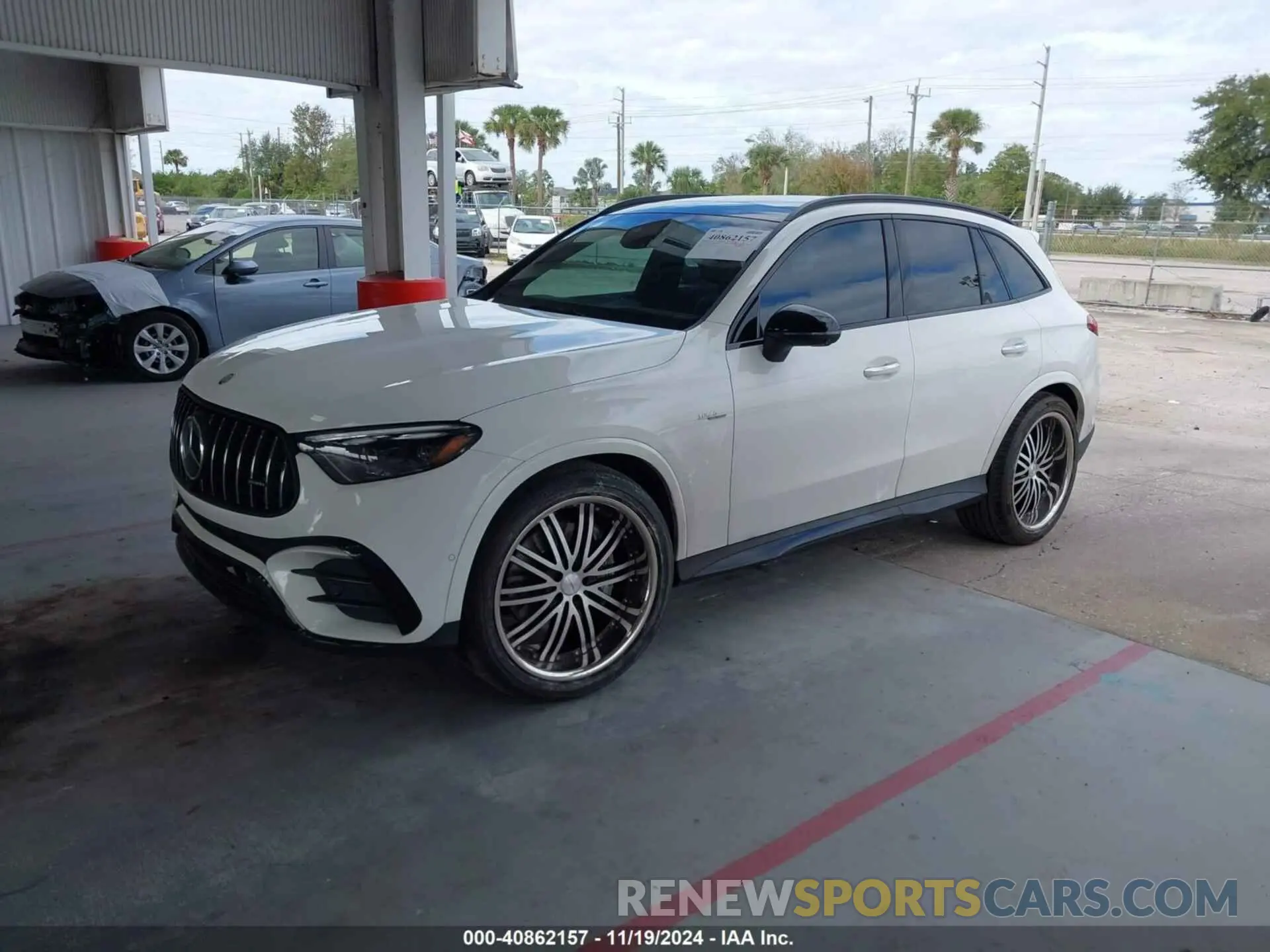 2 fotografías del automóvil dañado W1NKM8HB4RF133770 MERCEDES-BENZ AMG GLC 43 2024