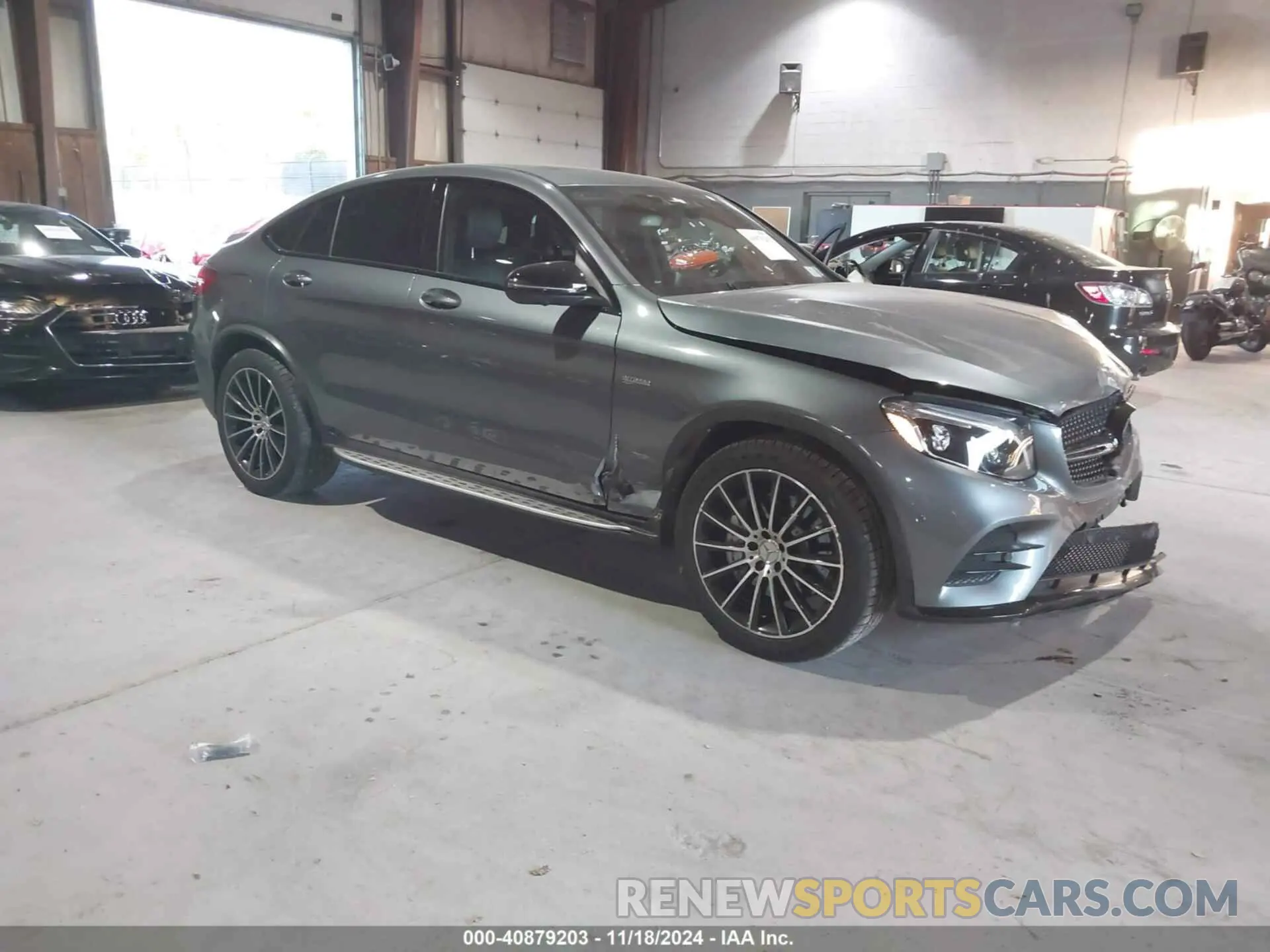 1 fotografías del automóvil dañado WDC0J6EB5KF491038 MERCEDES-BENZ AMG GLC 43 COUPE 2019