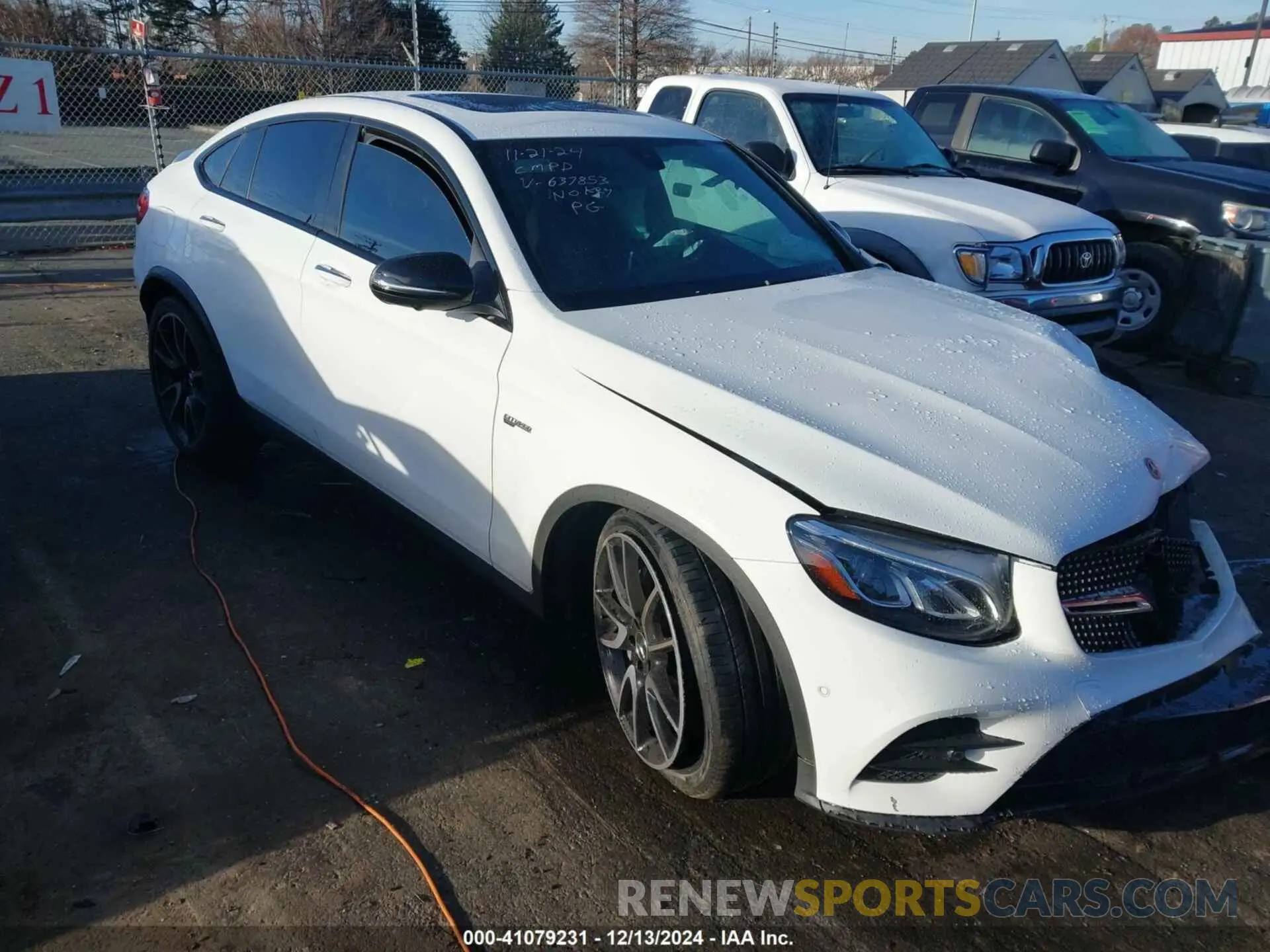 1 fotografías del automóvil dañado WDC0J6EB8KF637853 MERCEDES-BENZ AMG GLC 43 COUPE 2019
