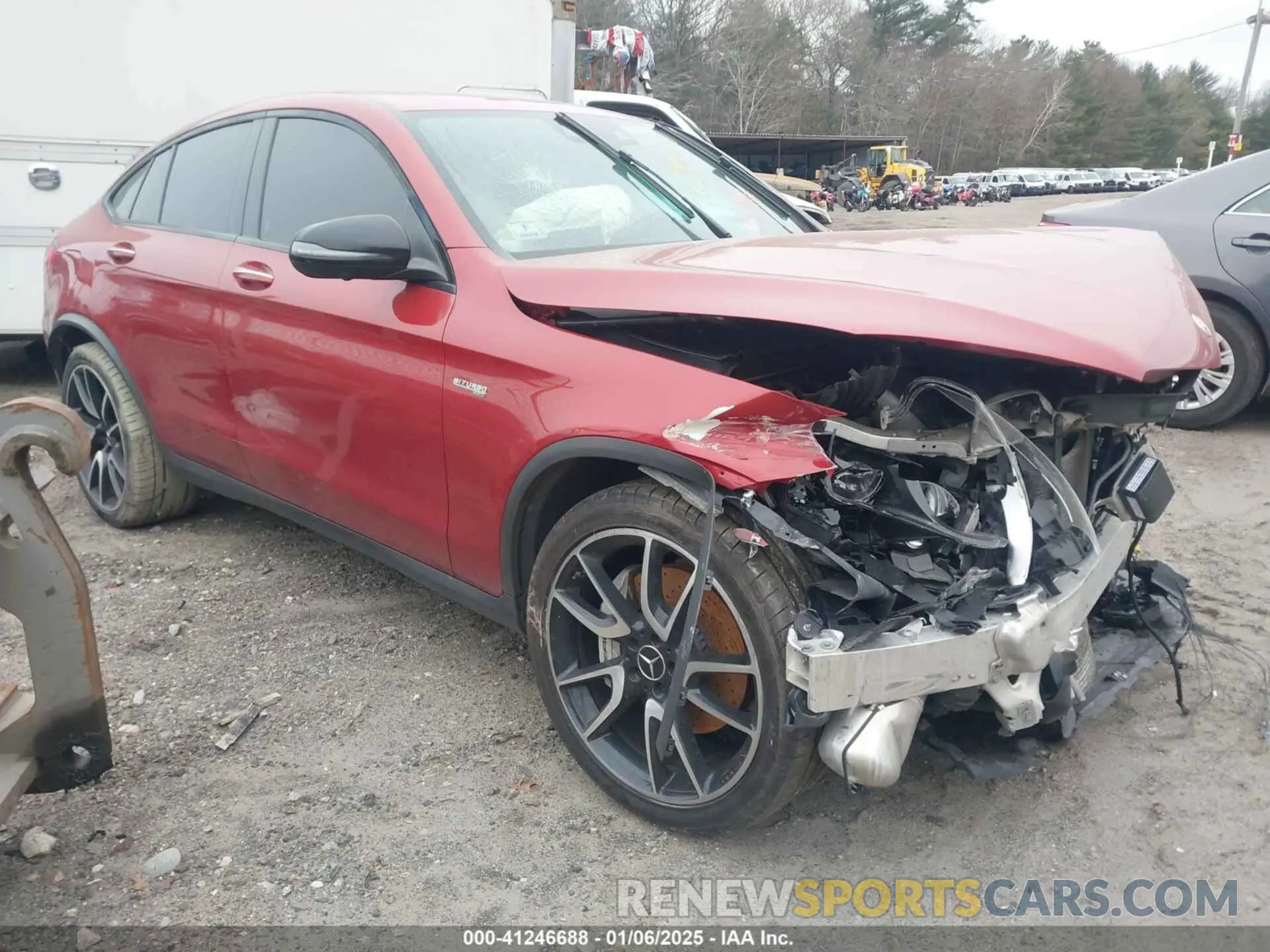 1 fotografías del automóvil dañado WDC0J6EBXKF502650 MERCEDES-BENZ AMG GLC 43 COUPE 2019