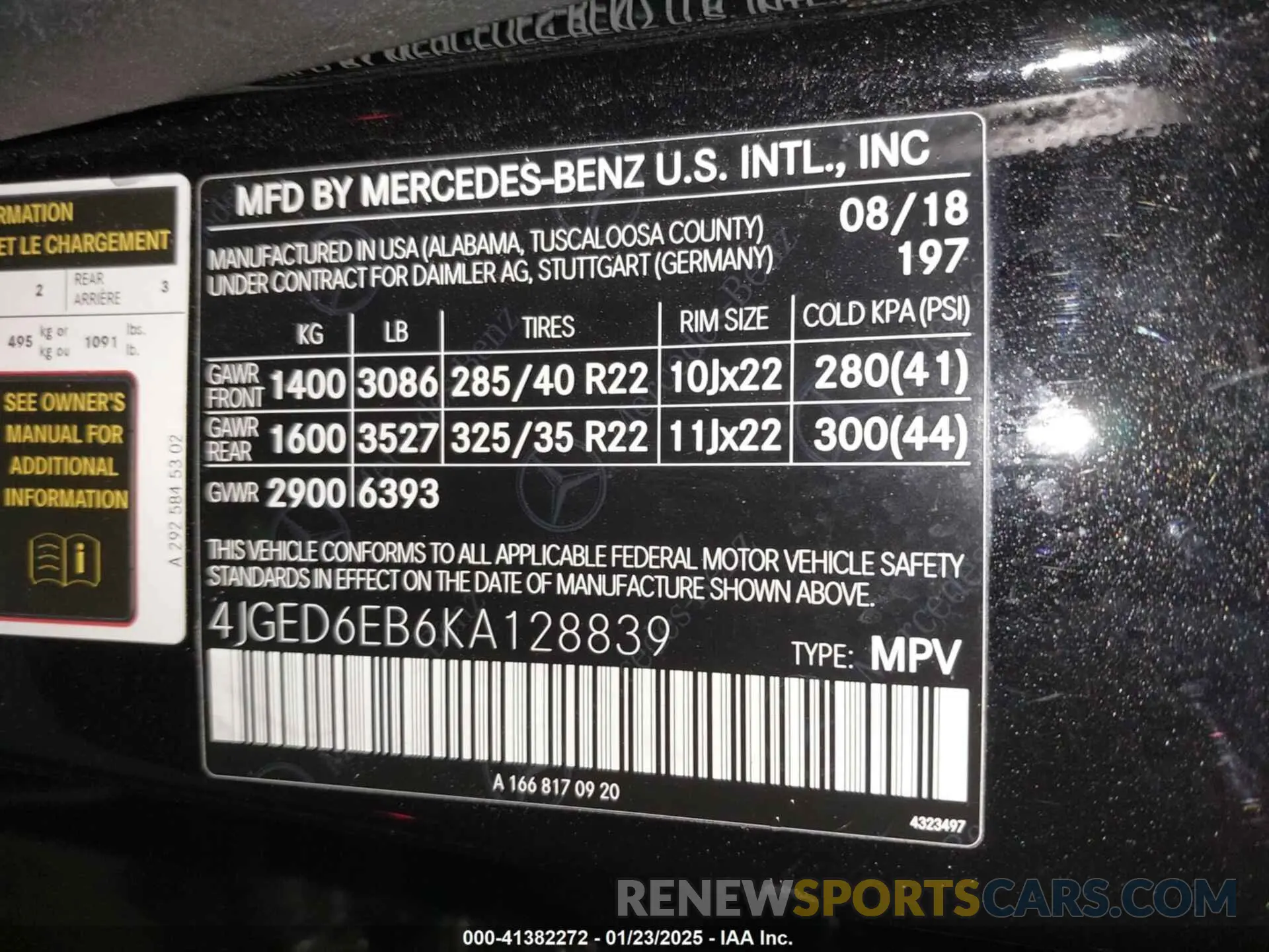 9 fotografías del automóvil dañado 4JGED6EB6KA128839 MERCEDES-BENZ AMG GLE 43 COUPE 2019