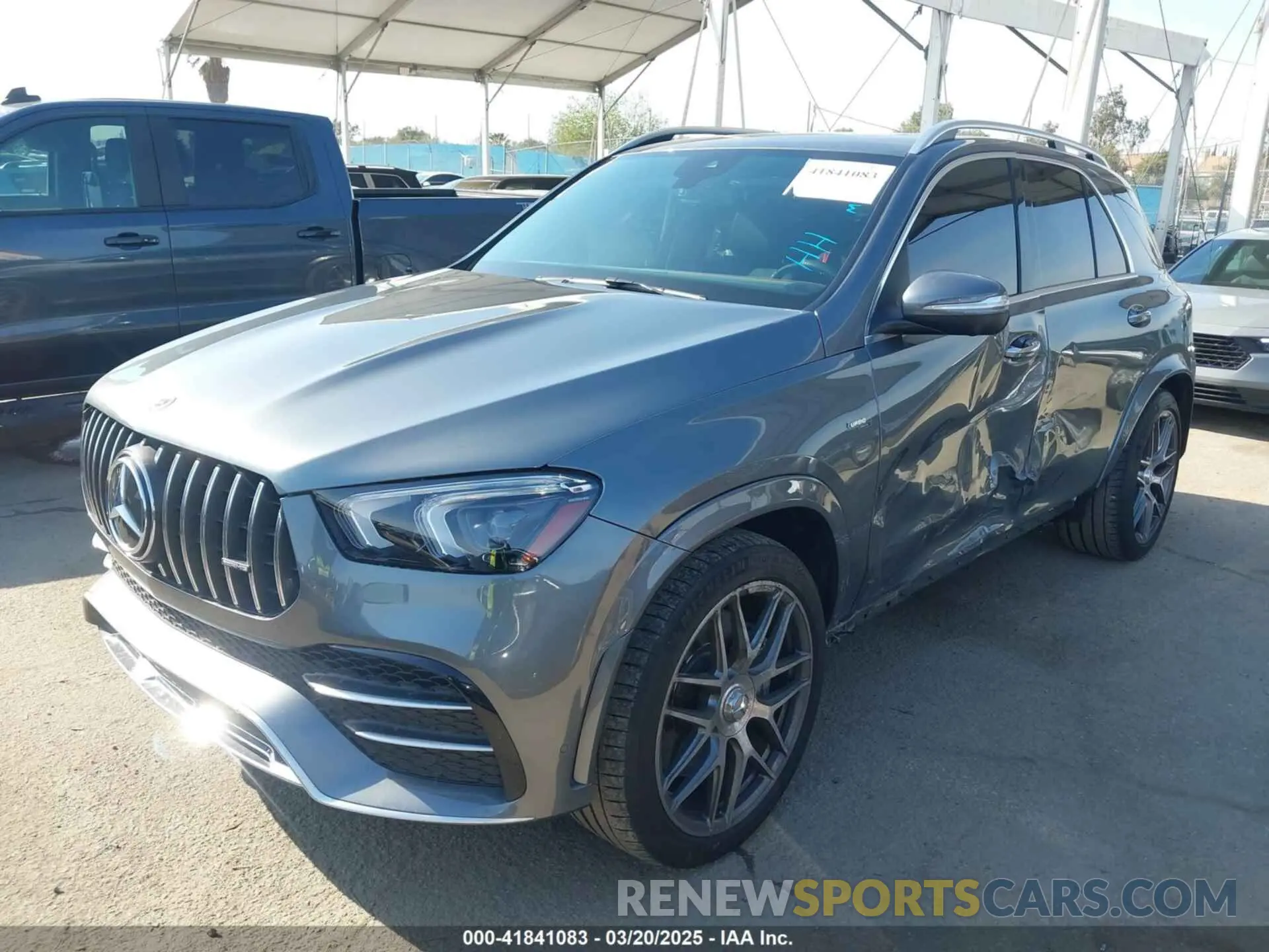 2 fotografías del automóvil dañado 4JGFB6BB6NA667111 MERCEDES-BENZ AMG GLE 53 2022