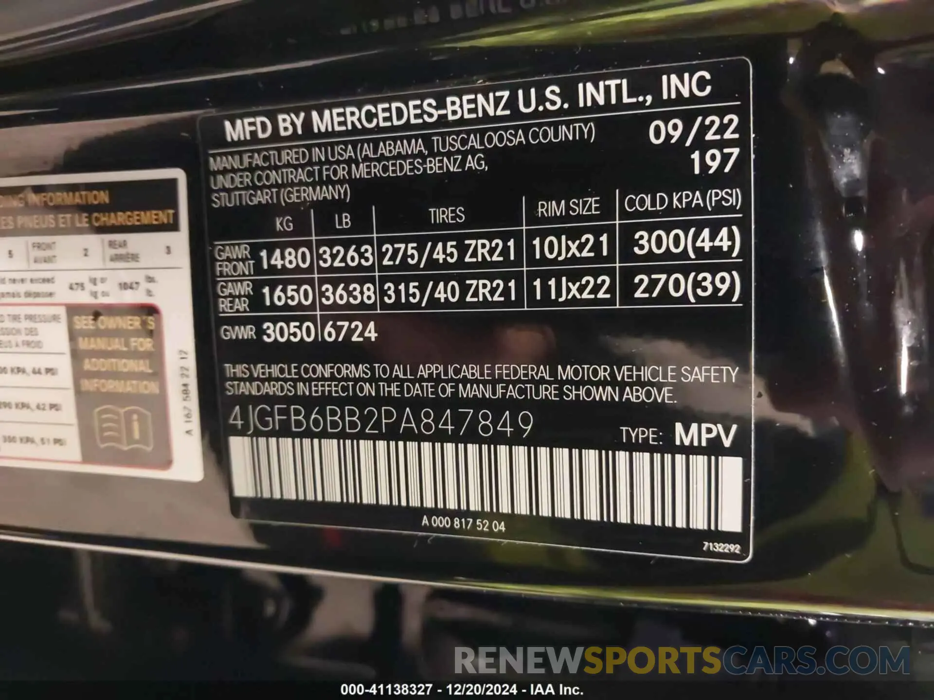 9 fotografías del automóvil dañado 4JGFB6BB2PA847849 MERCEDES-BENZ AMG GLE 53 2023