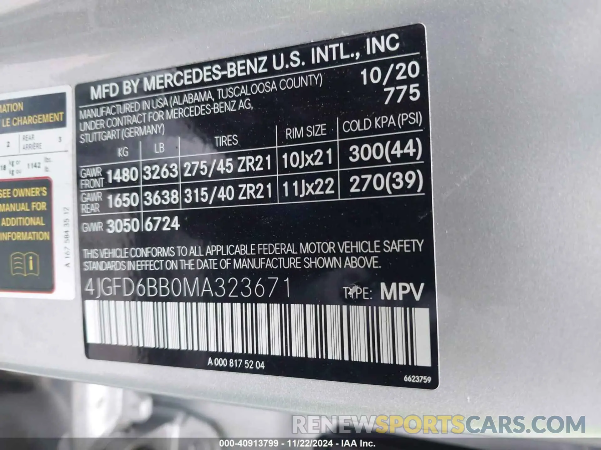 9 fotografías del automóvil dañado 4JGFD6BB0MA323671 MERCEDES-BENZ AMG GLE 53 COUPE 2021
