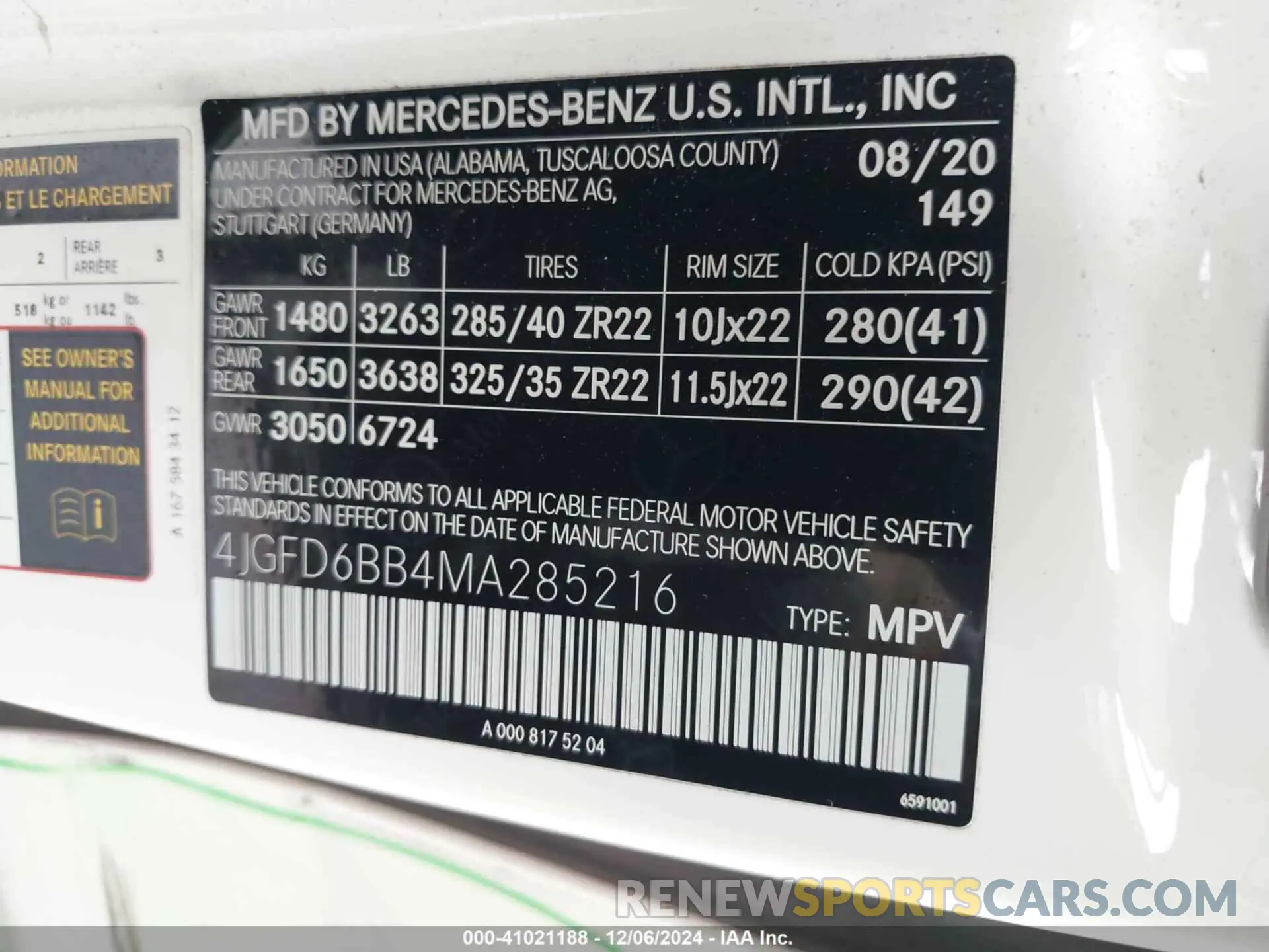 9 fotografías del automóvil dañado 4JGFD6BB4MA285216 MERCEDES-BENZ AMG GLE 53 COUPE 2021