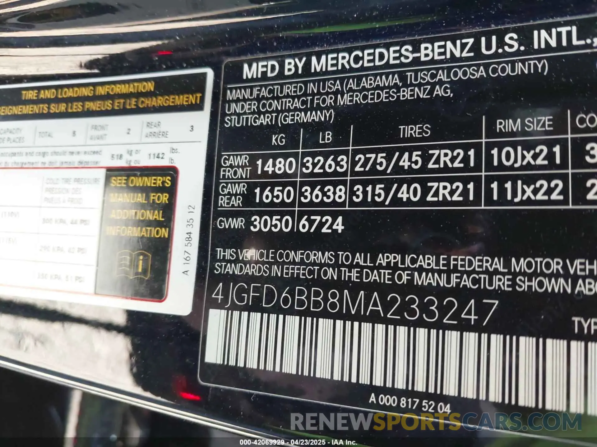 9 fotografías del automóvil dañado 4JGFD6BB8MA233247 MERCEDES-BENZ AMG GLE 53 COUPE 2021